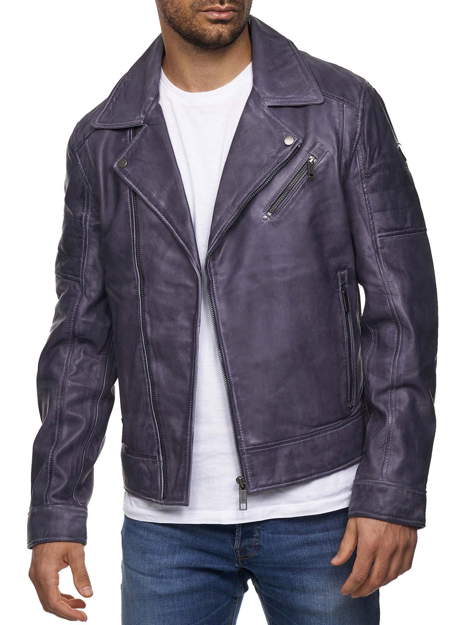 Tazzio Lederjacke 19712 Echtleder Jacke im Biker-Look