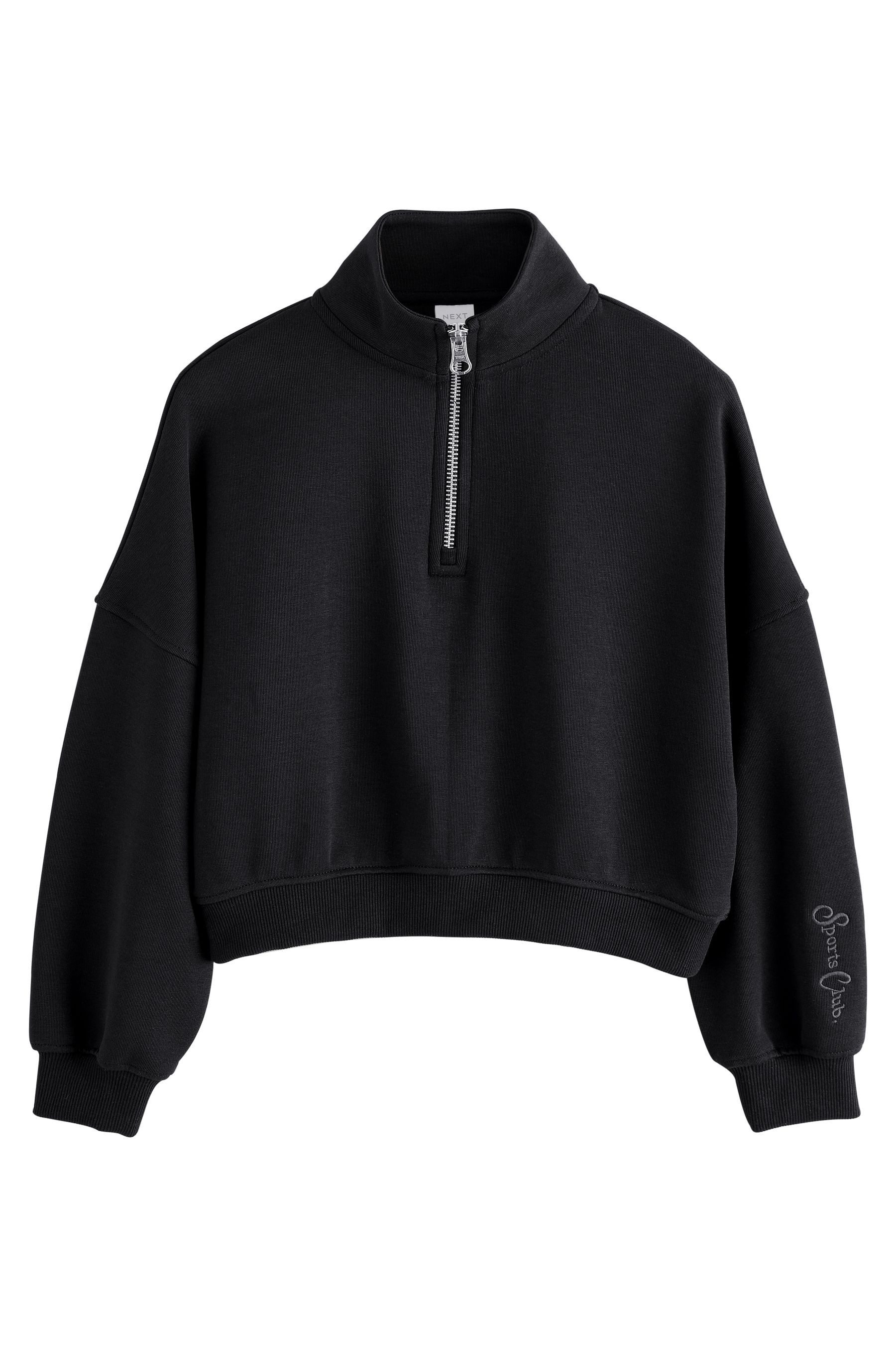 Sweater Sweatshirt mit Reißverschlusskragen
