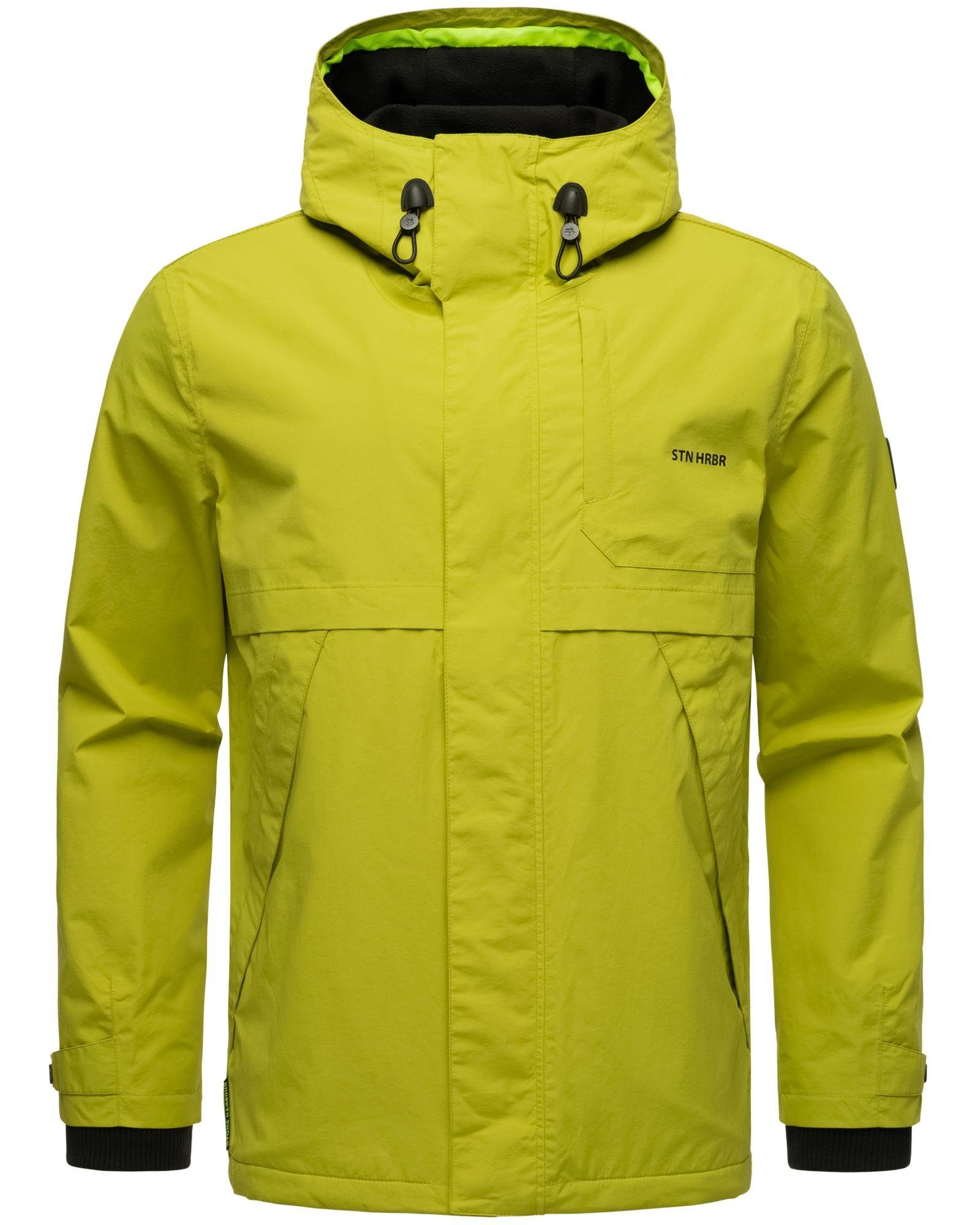 Stone Harbour Regenjacke Zanjaar Wasserdichte Herren Übergangsjacke mit Fleece-Futter