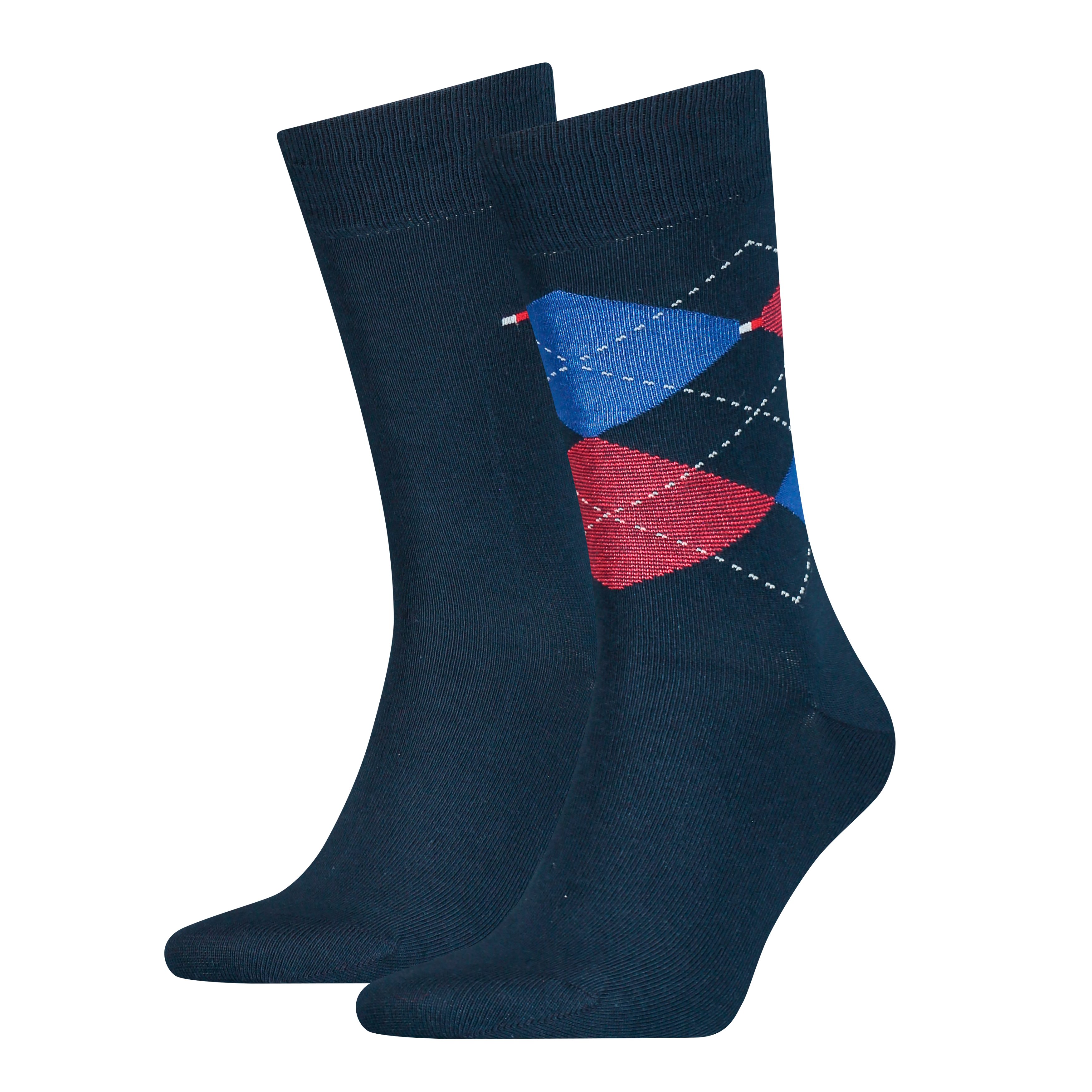 Tommy Hilfiger Носки TH MEN SOCK CHECK 2P (2-Paar) mit klassischem Argyle-Design