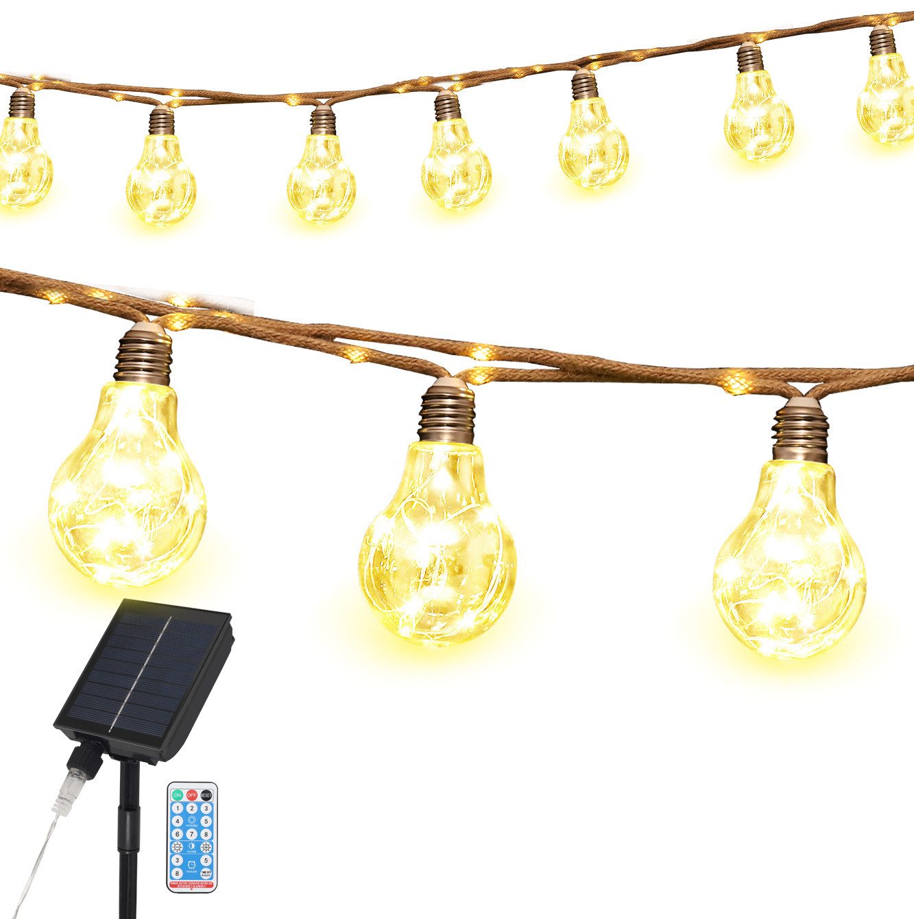 Salcar LED Solarleuchte Lichterkette Outdoor Solar günstig online kaufen