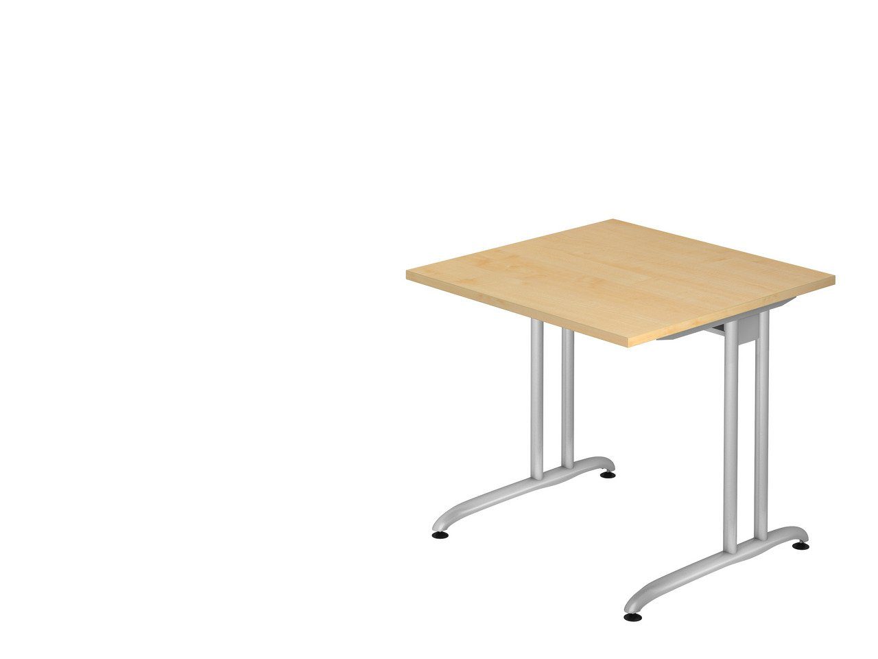 PROREGAL® Schreibtisch Schreibtisch Markku,  Ahorn,  BxT 80x80cm, Arbeitshöhe 72cm | Schreibtische