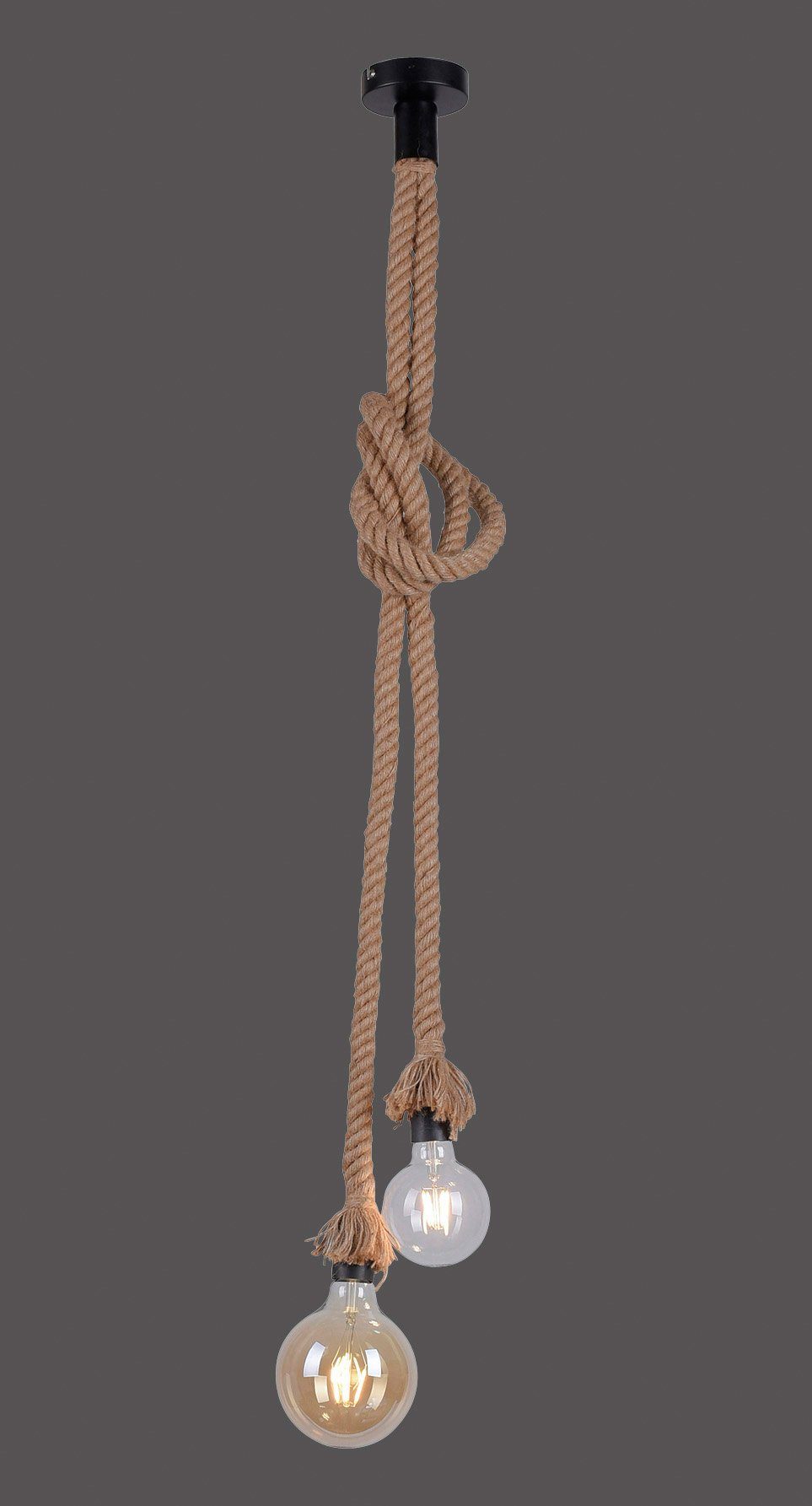 JUST LIGHT Pendelleuchte ROPE, ohne Leuchtmittel, Hängeleuchte, Hängelampe günstig online kaufen