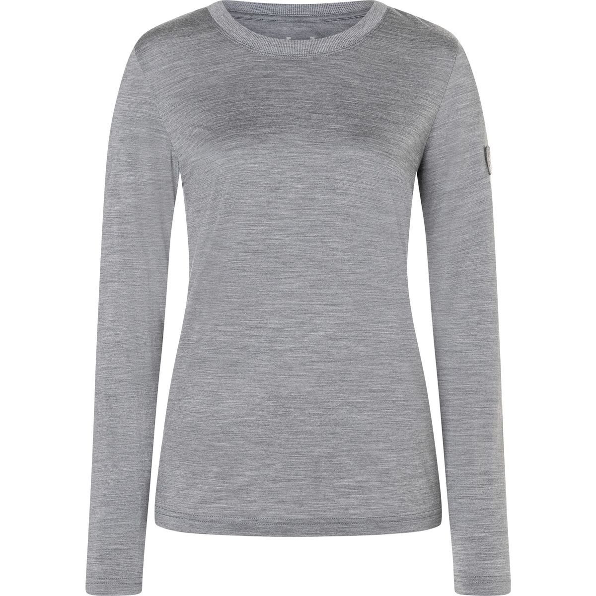 SUPER.NATURAL Longsleeve W Casual RIB BIO J LS Longsleeve aus SUPER.WOOL mit stilvollem Ripp-Kragen, ideal für