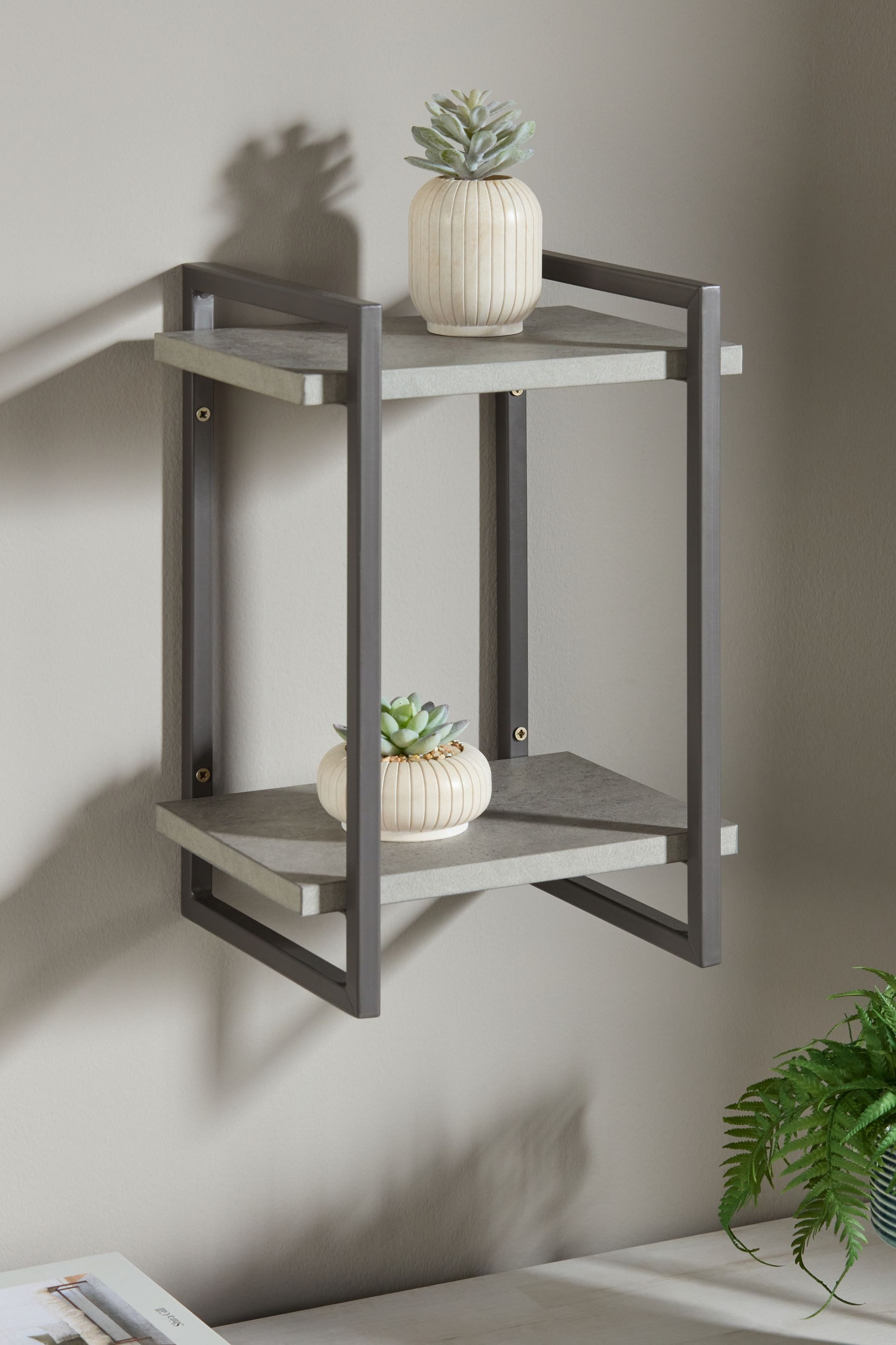 Next Wandregal Betonregal mit 2 Ebenen, günstig online kaufen