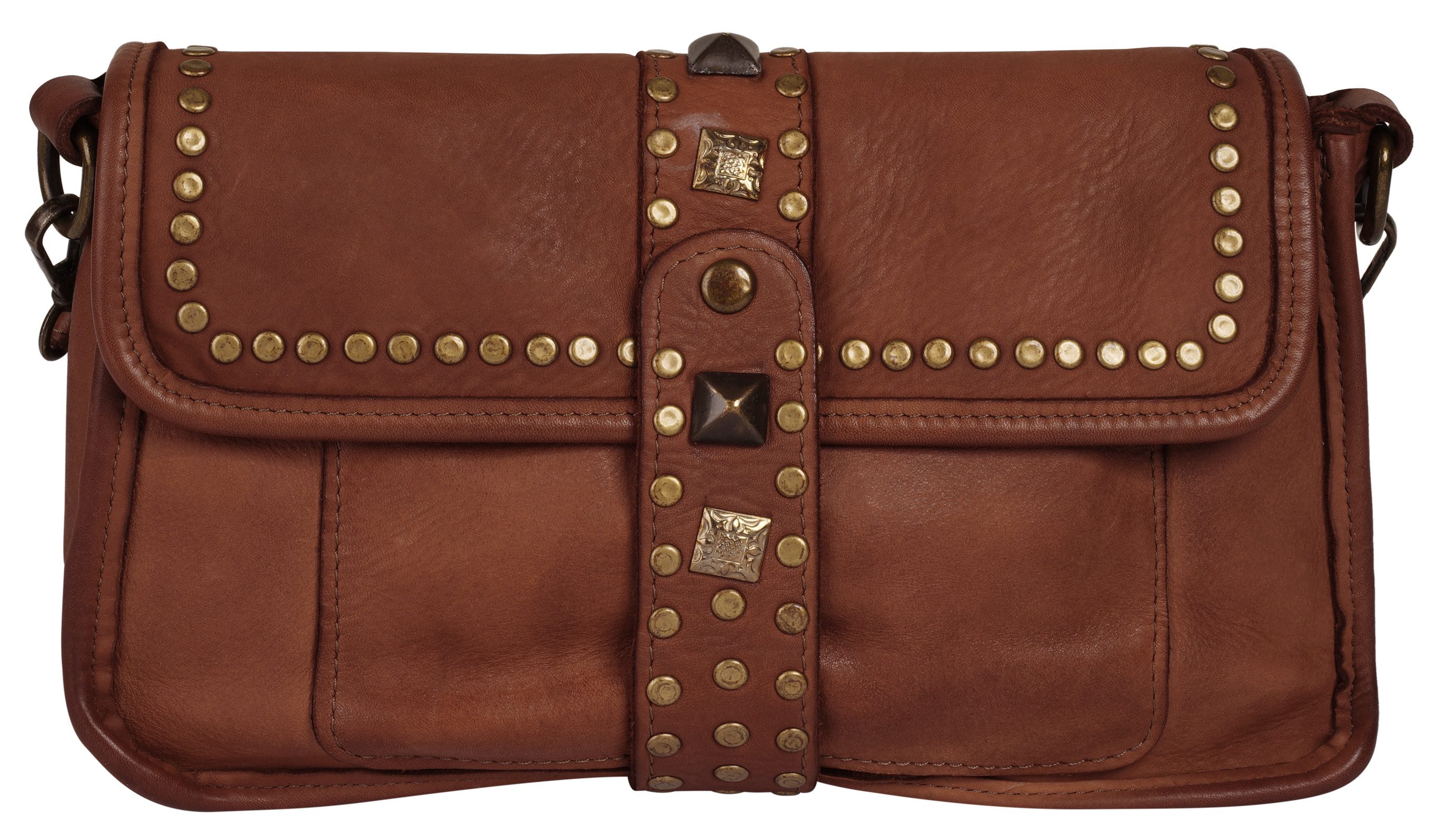 Samantha Look Henkeltasche, echt Leder, Made in Italy