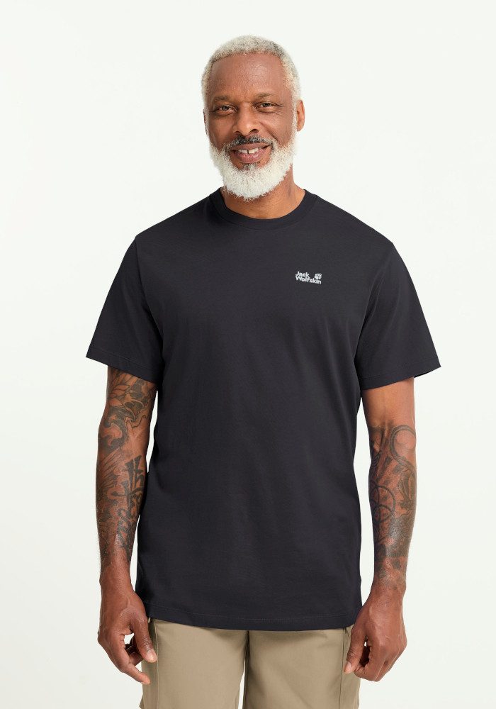 Jack Wolfskin T-Shirt ESSENTIAL T M T-Shirt aus Bio-Baumwolle, atmungsaktiv, weiches Single Jersey