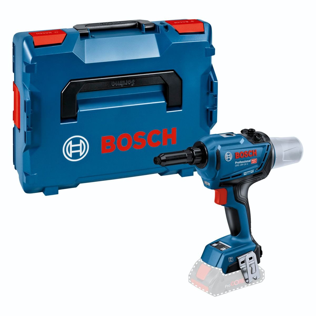BOSCH Nagler GRG 18V-16 C solo L-BOXX Akku-Nietpistole