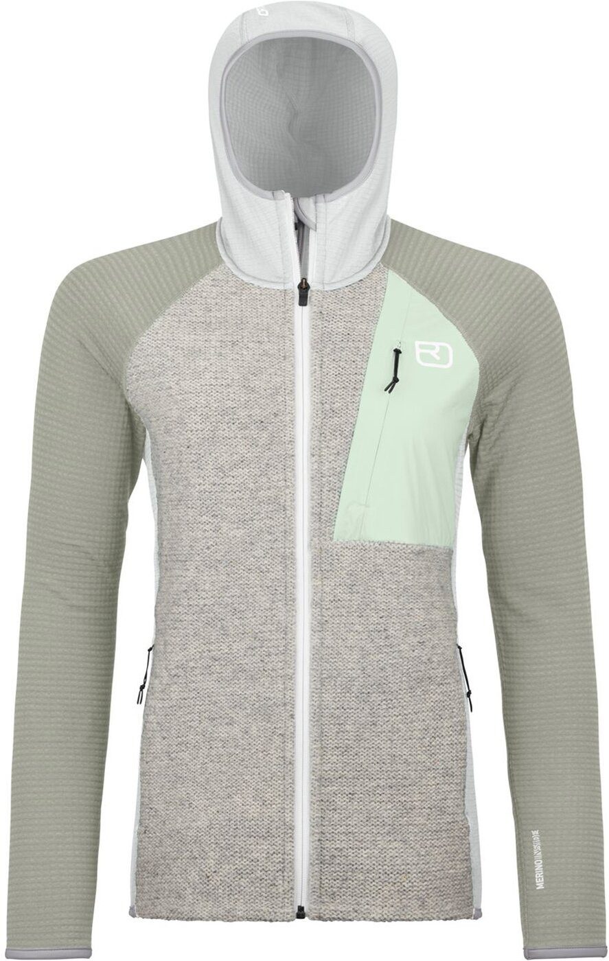 Ortovox Funktionsjacke FLEECE GP CLASSIC KNIT HOODY W GREY ICE