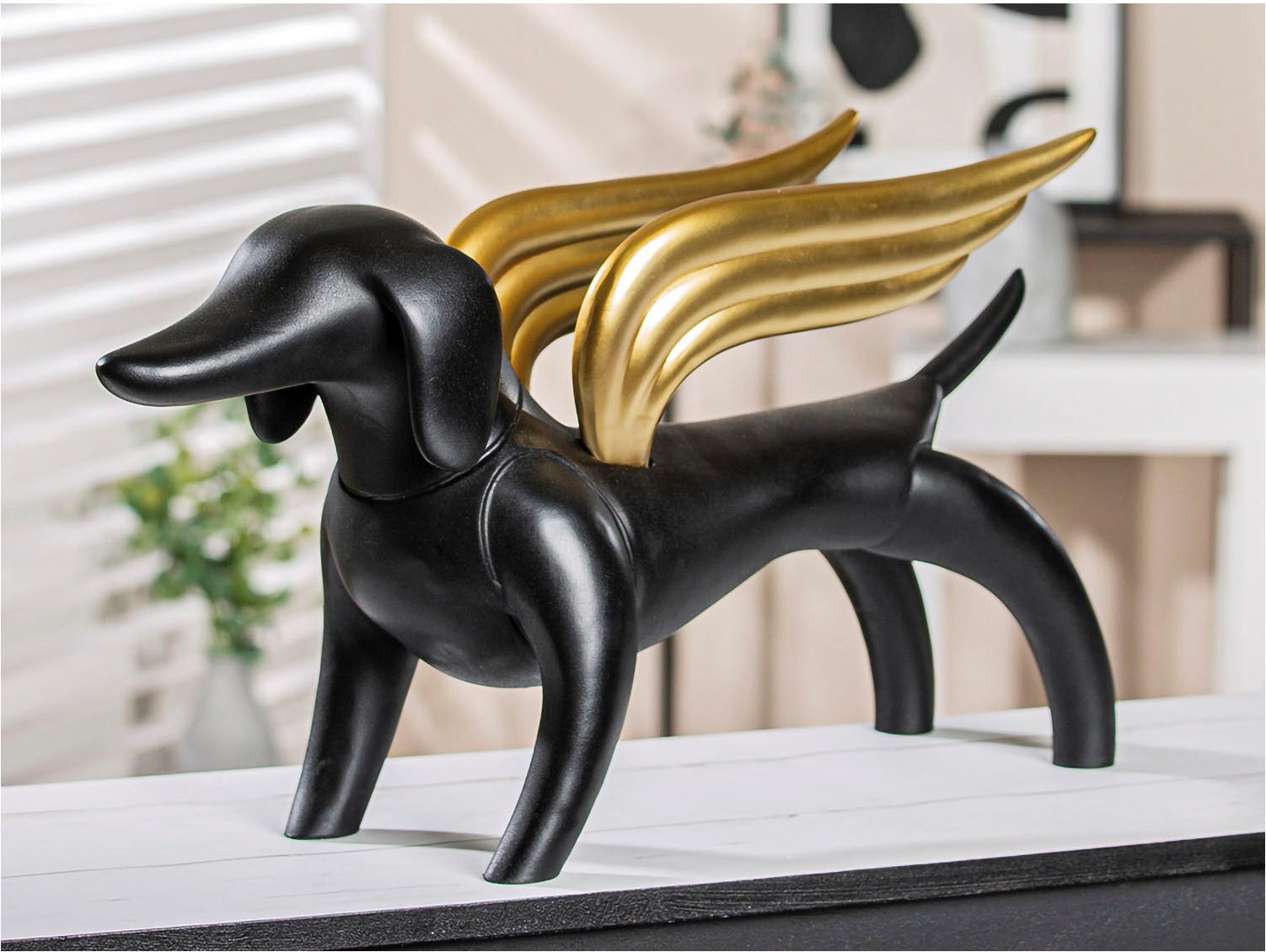 Casablanca by Gilde Tierfigur Dackelhund "Flying Dachshund" (1 St)