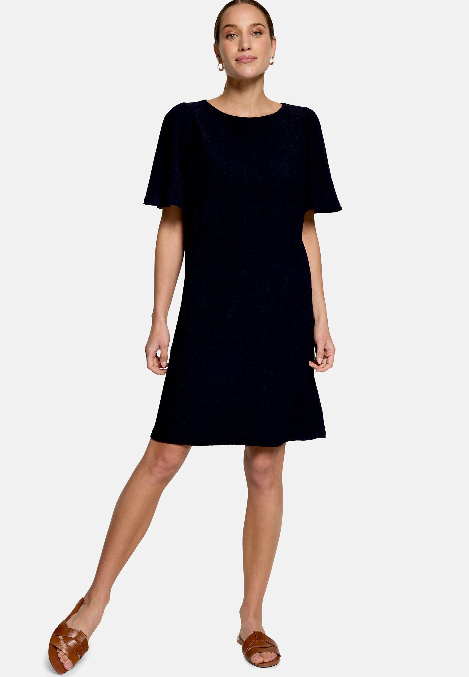 Zero Jerseykleid Damen kurzarm Material.