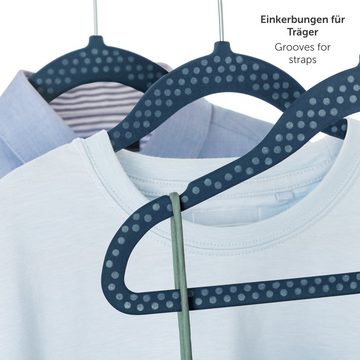 Laleni Kleiderbügel »Schmale Kinderkleiderbügel mit Samtbezug - rutschfeste Kleiderbügel«, (30-tlg), für Kinder, platzsparende Baby Kleiderbügel, 360° drehbar
