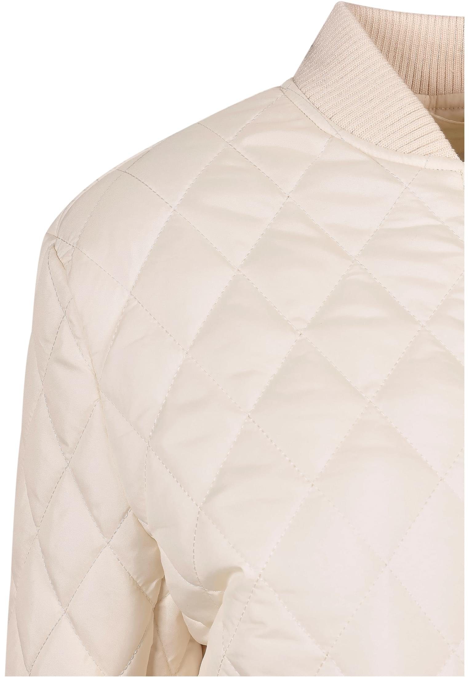 URBAN CLASSICS Outdoorjacke Damen Ladies Quilt Jacket (1-St) Nylon Diamond whitesand