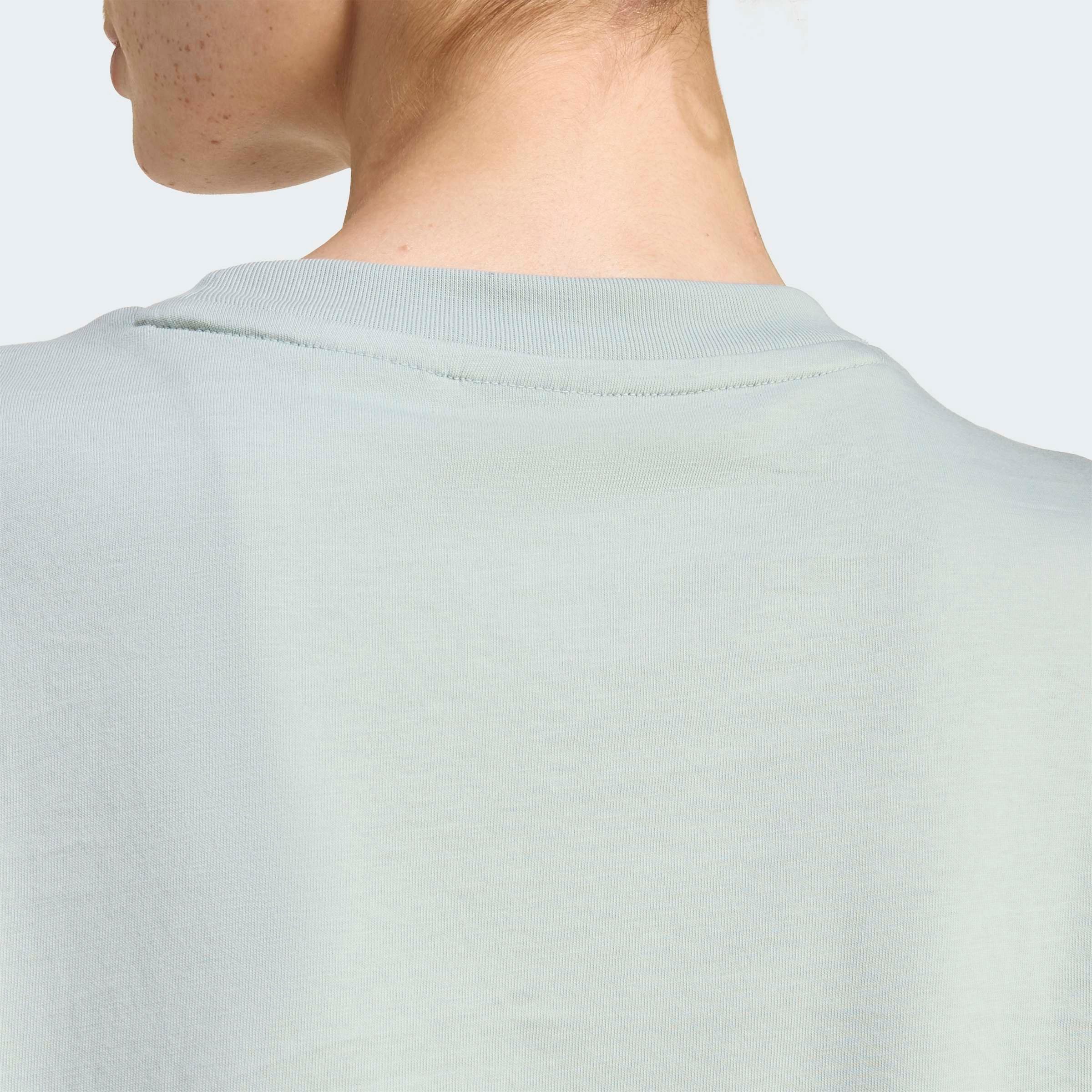 adidas Sportswear T-Shirt ESSENTIALS BAUMWOLL-, KLEINES LOGO mit kleinem 3-Streifen Logo auf der Brust, ohne Verschluss – Bild 4 von 5