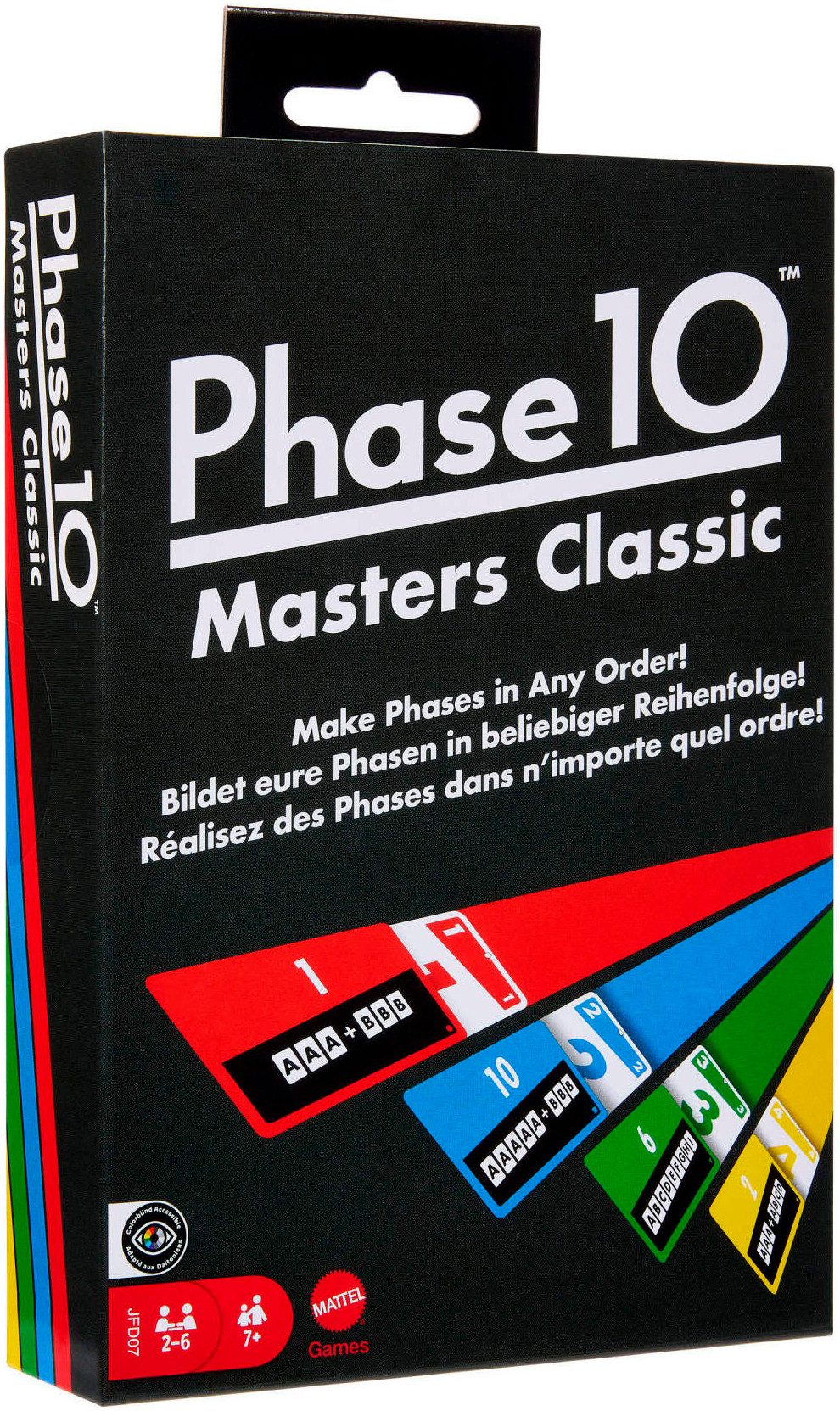 Mattel games Spiel Phase 10 Masters Classic, Kartenspiel