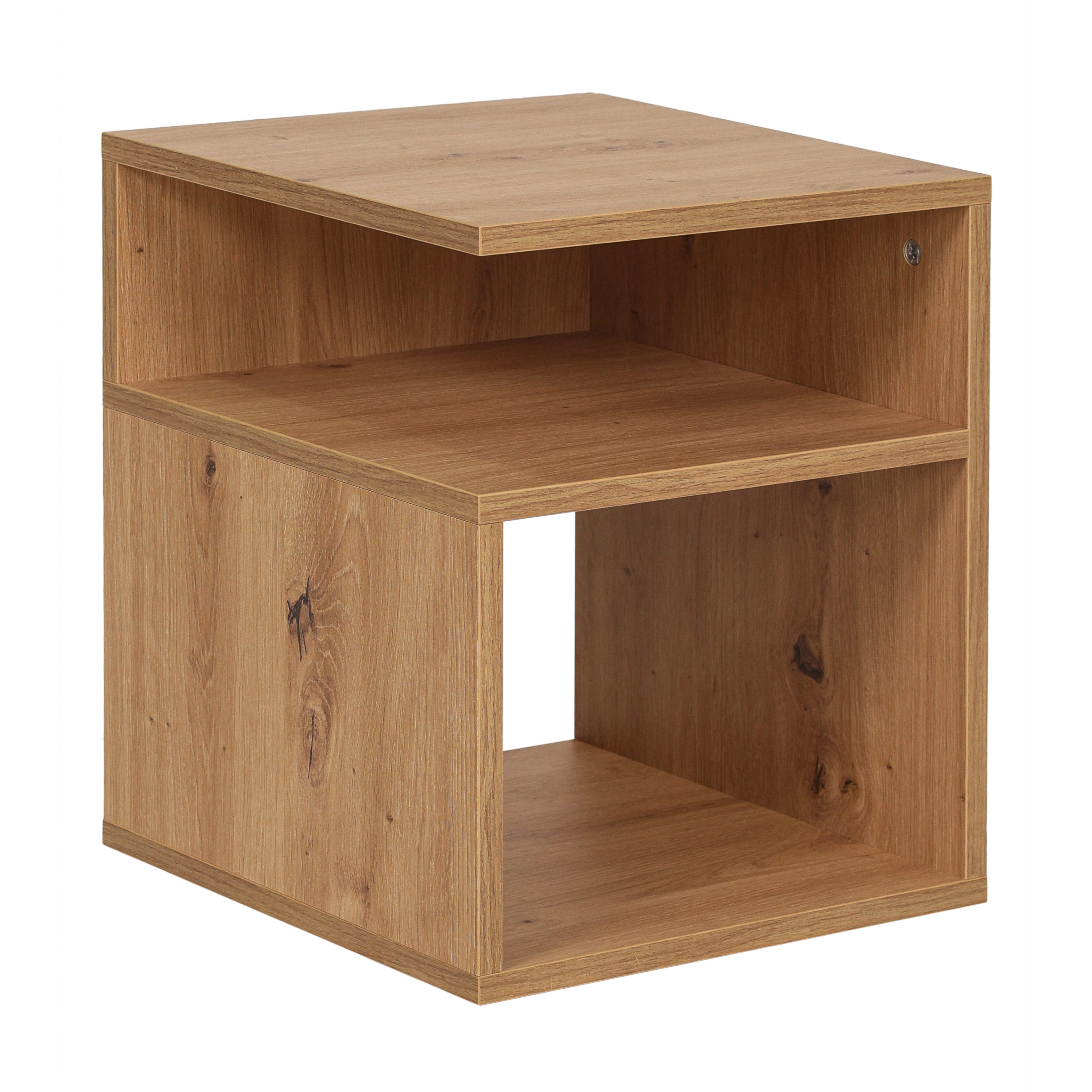 Krok Wood Nachttisch LORA aus laminierter Spanplatte, Beistelltisch für Schlafzimmer
