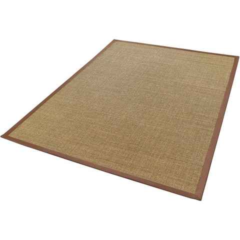 Läufer Mara S2 mit Bordüre, Dekowe, rechteckig, Höhe: 5 mm, Teppich-Läufer, Flachgewebe, Material: 100% Sisal, Flur