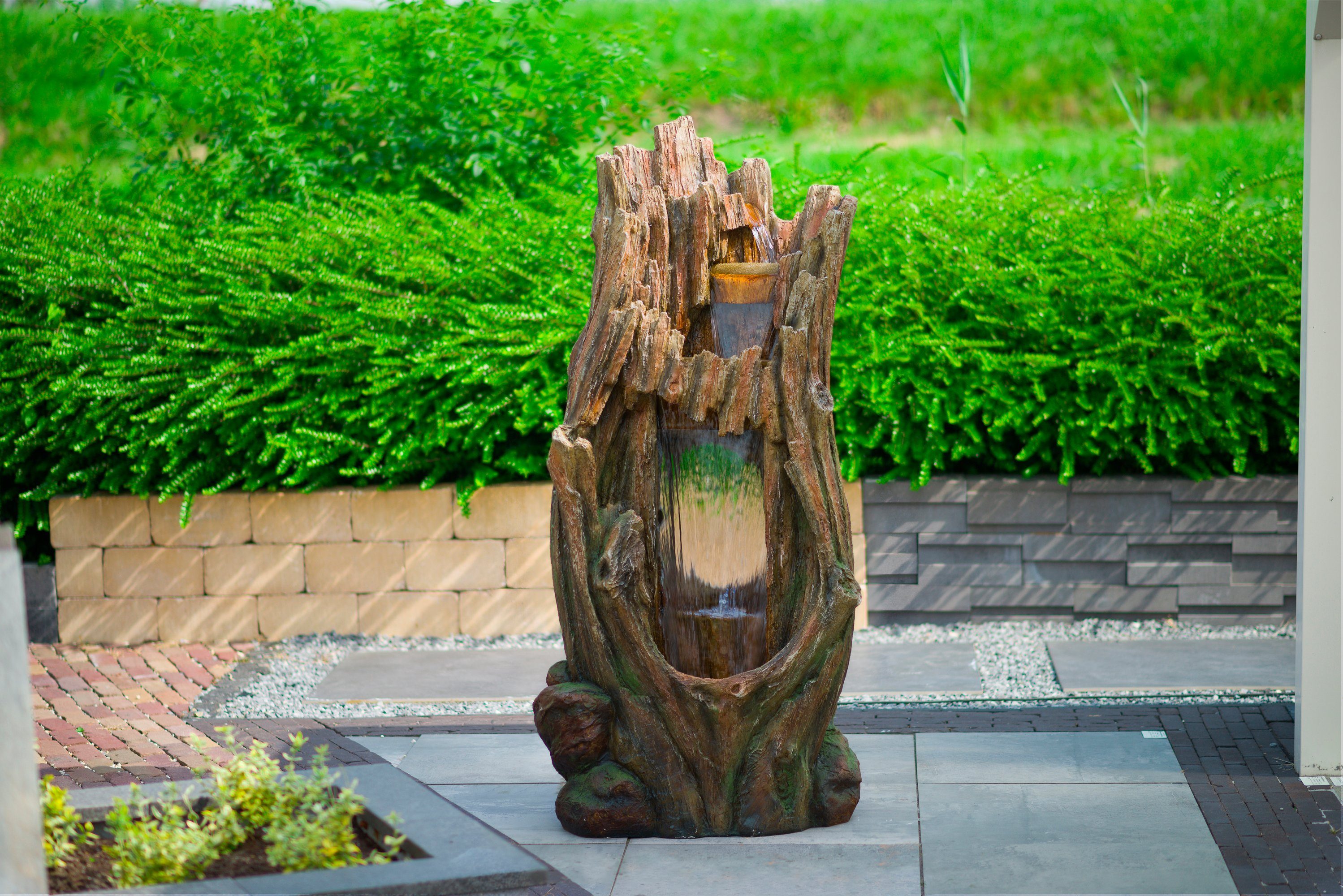 Ubbink Gartenbrunnen AcquaArte CERDA, 71 cm Breite, Komplettset mit LED