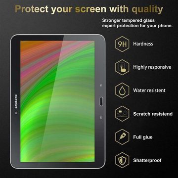 Cadorabo Schutzfolie Samsung Galaxy Tab 4 (10.1 Zoll), (3-St), 3x Schutzglas Panzer Folie (Tempered) Display-Schutzglas mit 3D Touch