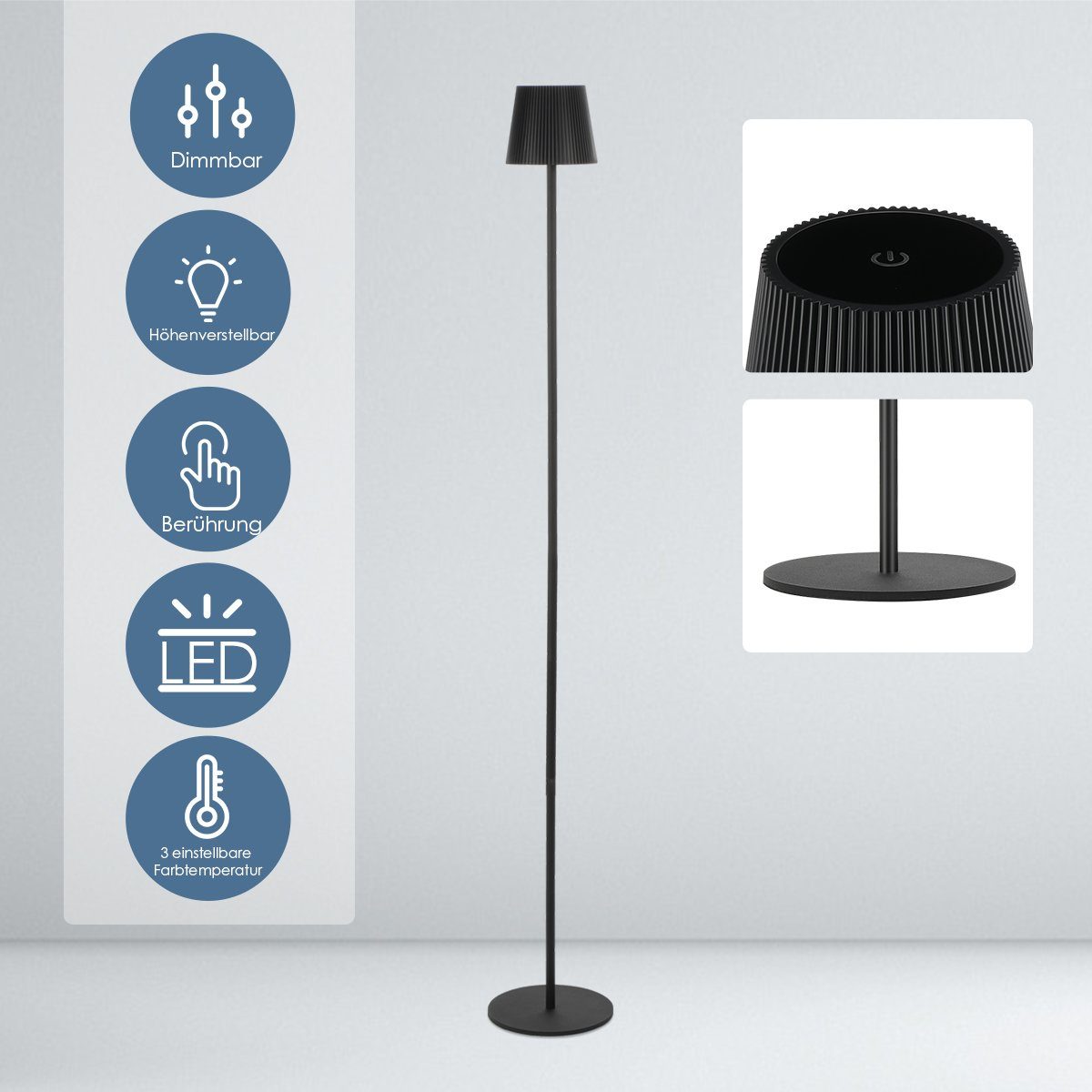 LETGOSPT Stehlampe 3 in 1 Kabellose günstig online kaufen