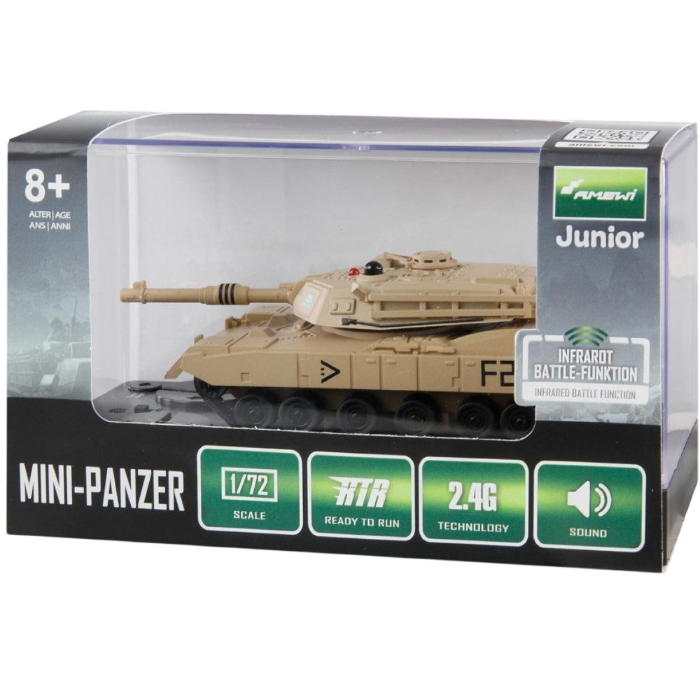 Amewi RC-Auto 23106 Abrams - Kettenfahrzeug - beige/schwarz