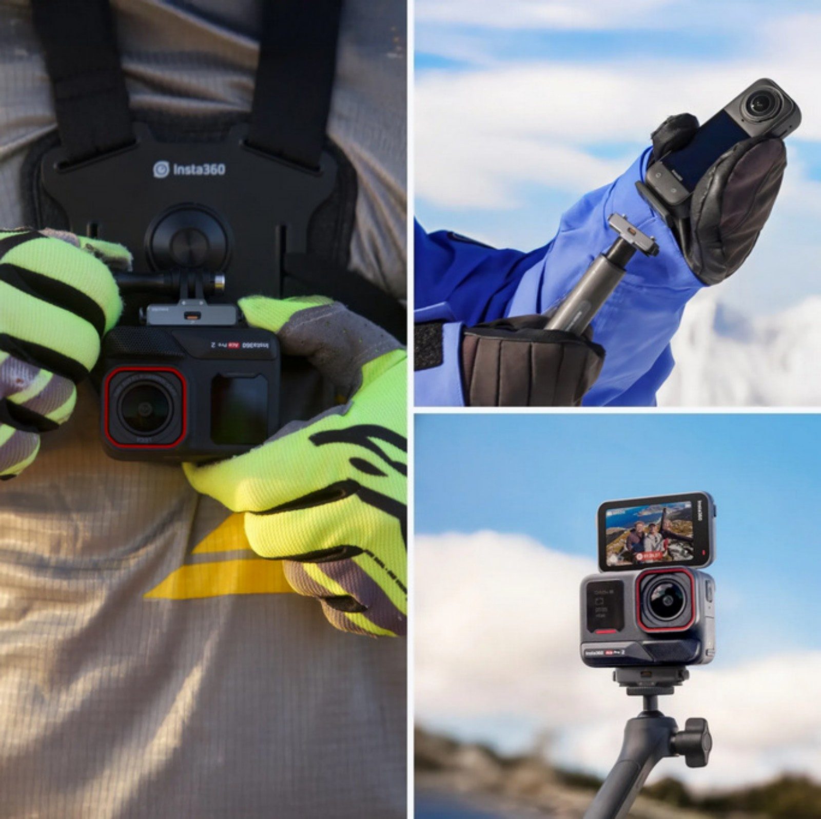 Insta360 Action Cam-Halterung Insta360 Schnellspann-Halterung 2.0 für Insta360 x5 x4 ACEpro X3