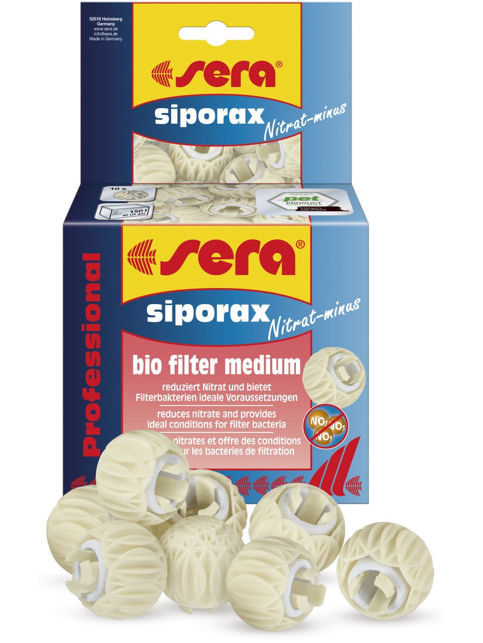 Sera Aquariumfilter Sera Aquariumfiltermedium siporax Nitrat-minus
