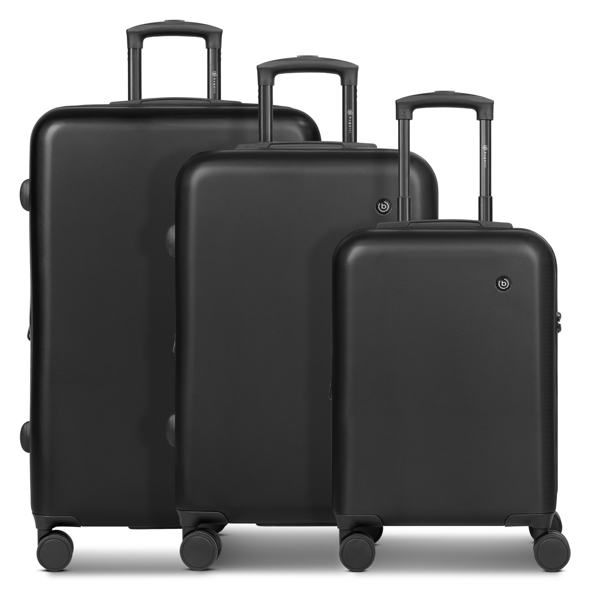 bugatti Чемоданы на колесах et Valencia 2.0, 4 Rollen, (3-teilig, 3 tlg), ABS