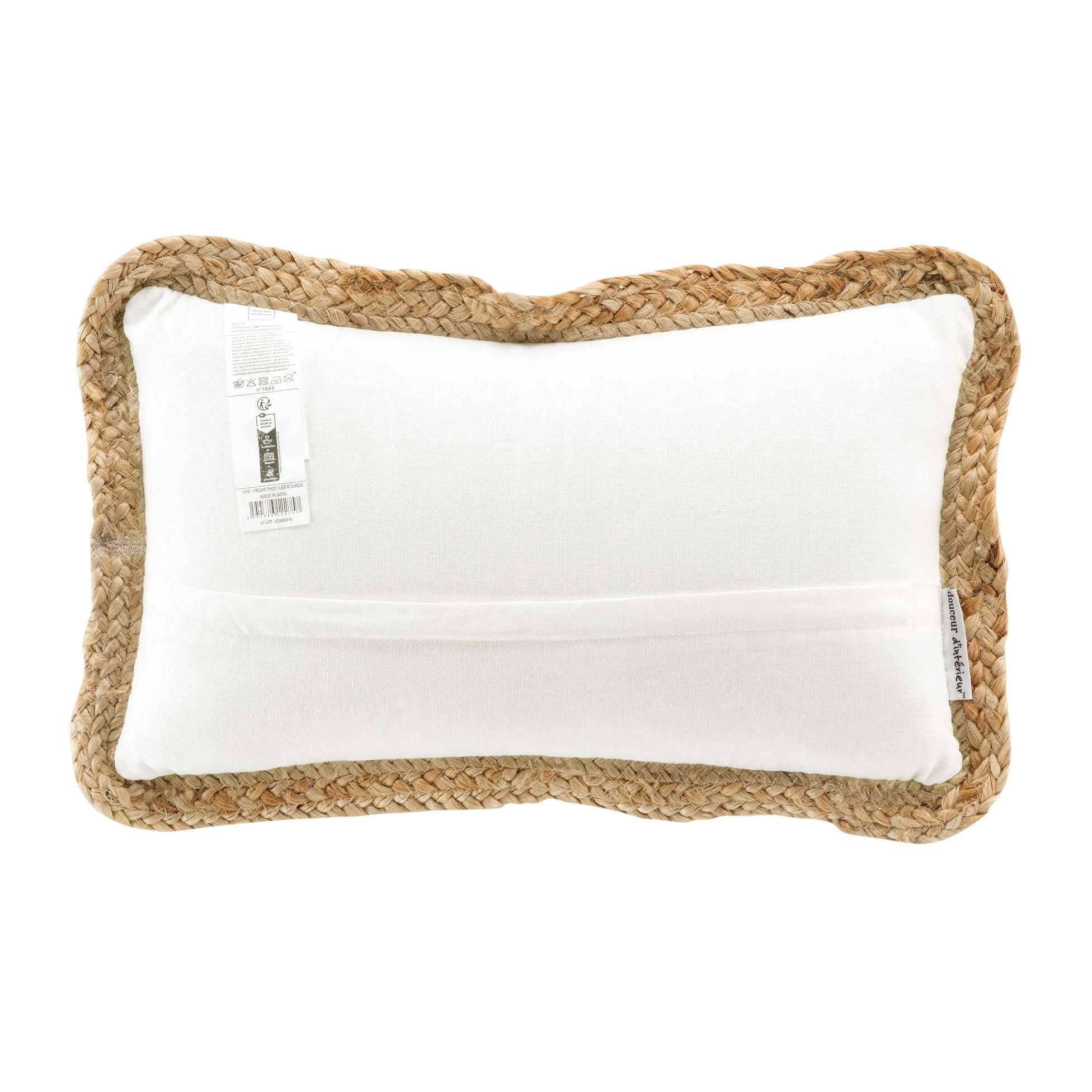 Douceur d'intérieur Dekokissen Dekoratives Kissen mit Jute, 30 x 50 cm – Bild 3 von 4