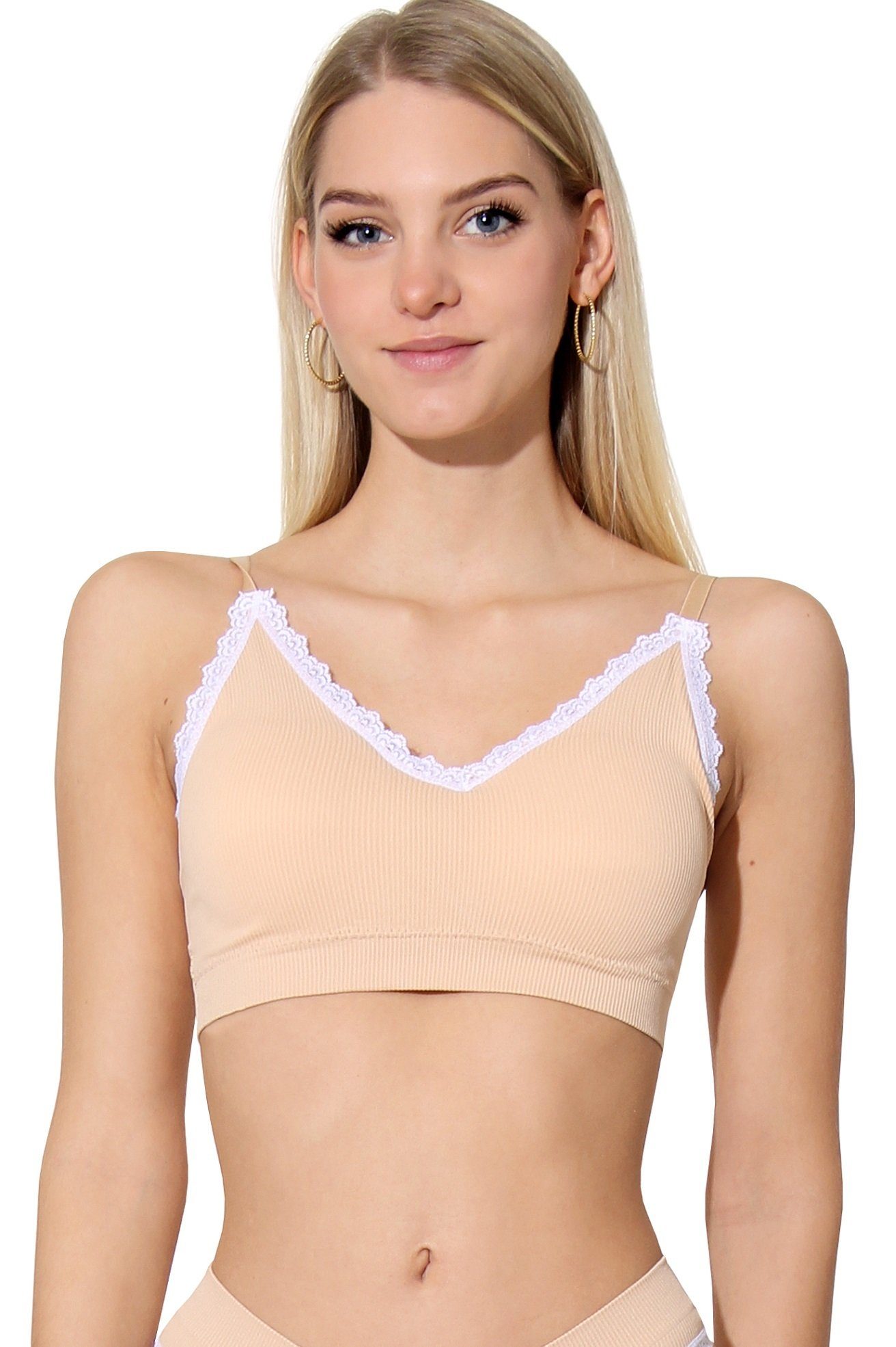 Yenita® Bustier Ribbed Collection mit feiner günstig online kaufen