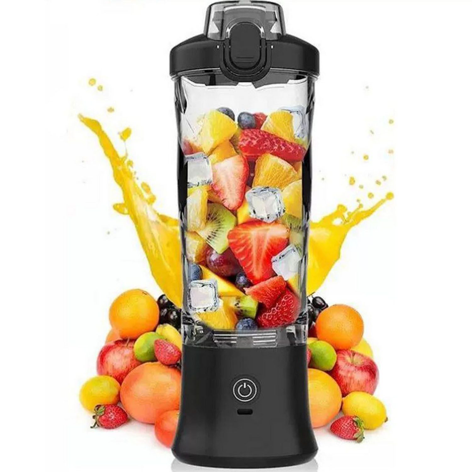 AIMAX Stabmixer Mixer Smoothie Maker Standmixer Blender Wmf Ehaker Elektrisch, Hochleistungsmixer 600ML 2 Ebenen Fresh Juice Flasche Küchenmixer