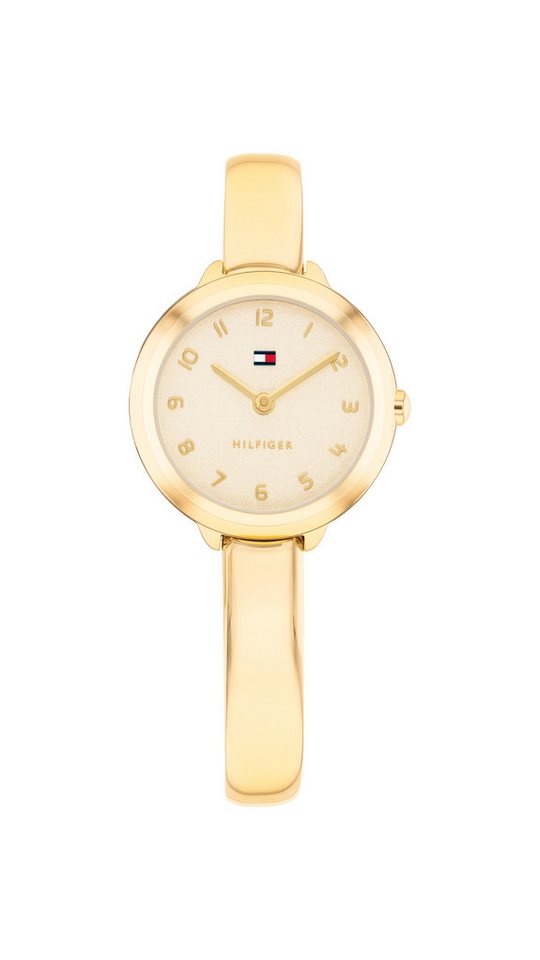 Tommy Hilfiger Quarzuhr Demi Bangle 1782895, Armbanduhr, Damenuhr, Edelstahlarmband, analog