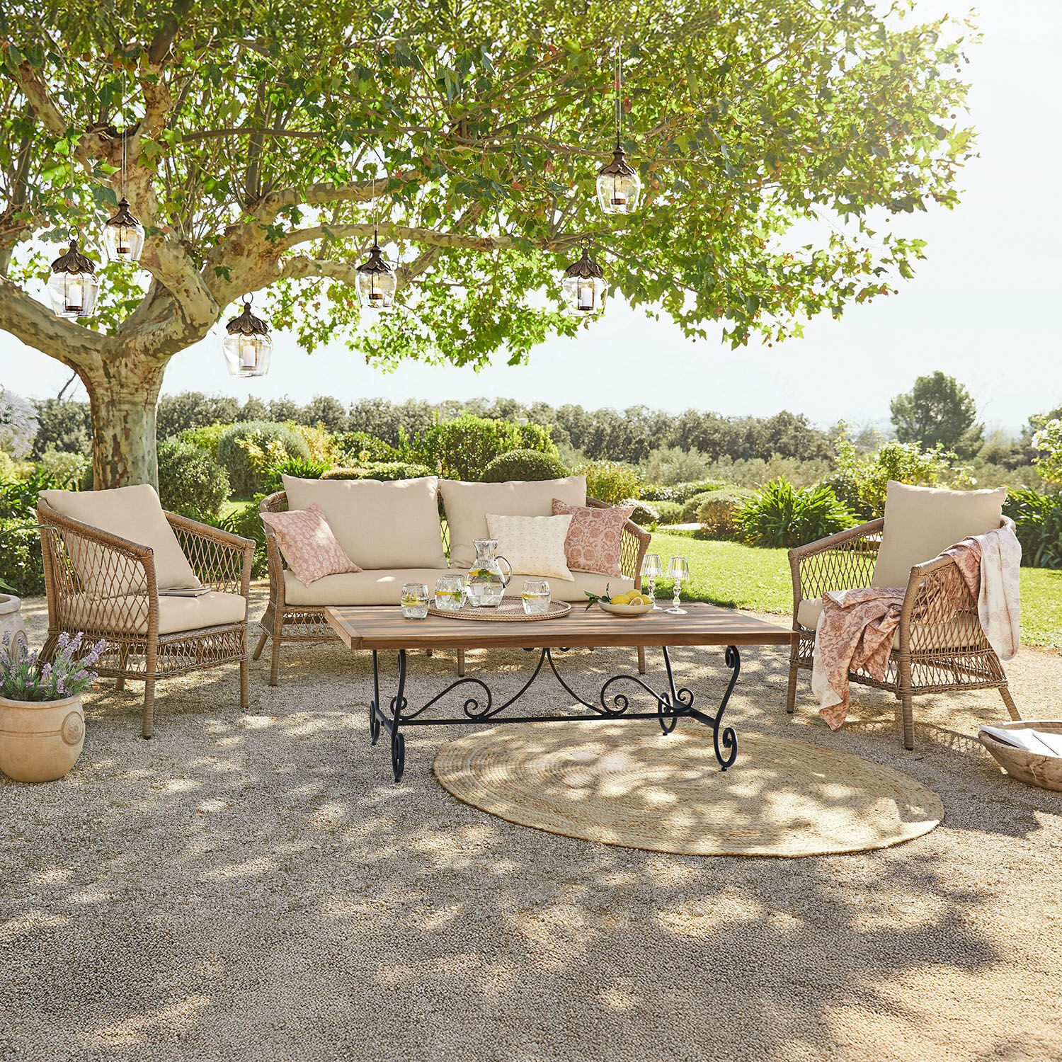 Mirabeau Sitzgruppe Sitzgruppe Farington braun/creme