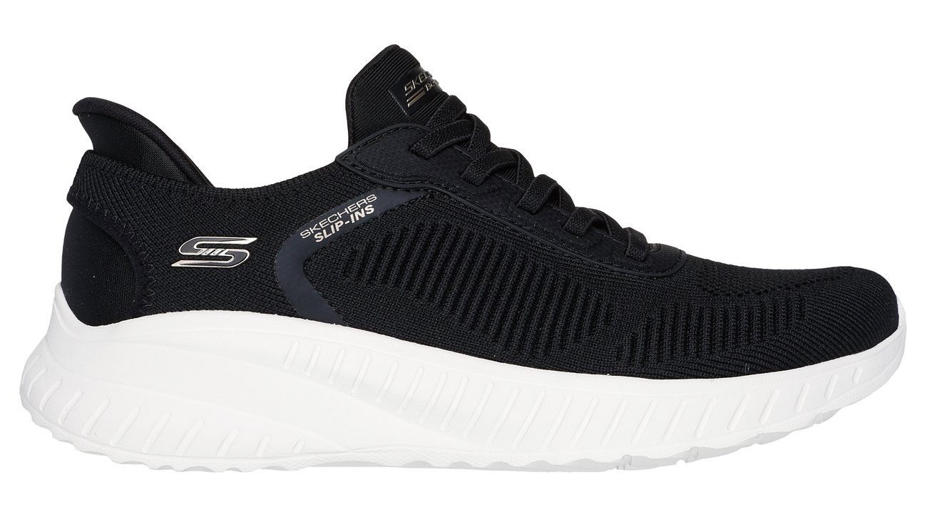 Skechers BOBS SQUAD CHAOS-CURRENT MUSE Slip-On Sneaker, Slipper, Freizeitschuh in veganer Verarbeitung