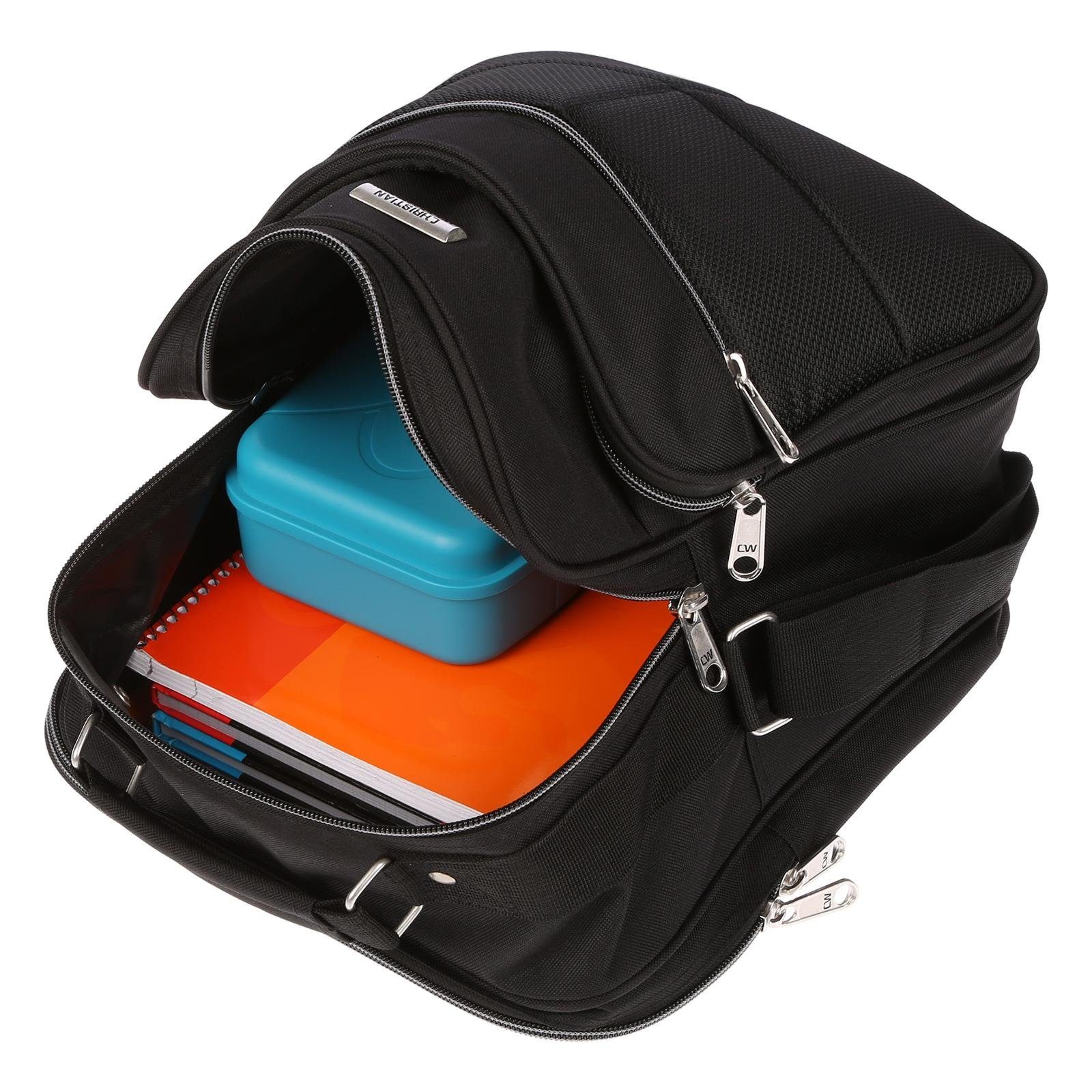 Christian Wippermann Umhängetasche Flugbegleiter Arbeitstasche Messenger Tasche Hochformat Herren (1 tlg), Messenger