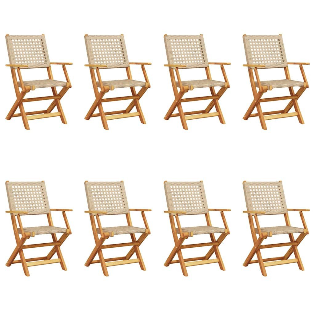 vidaXL Gartenstuhl Gartenstühle 8 Stk. Klappbar günstig online kaufen