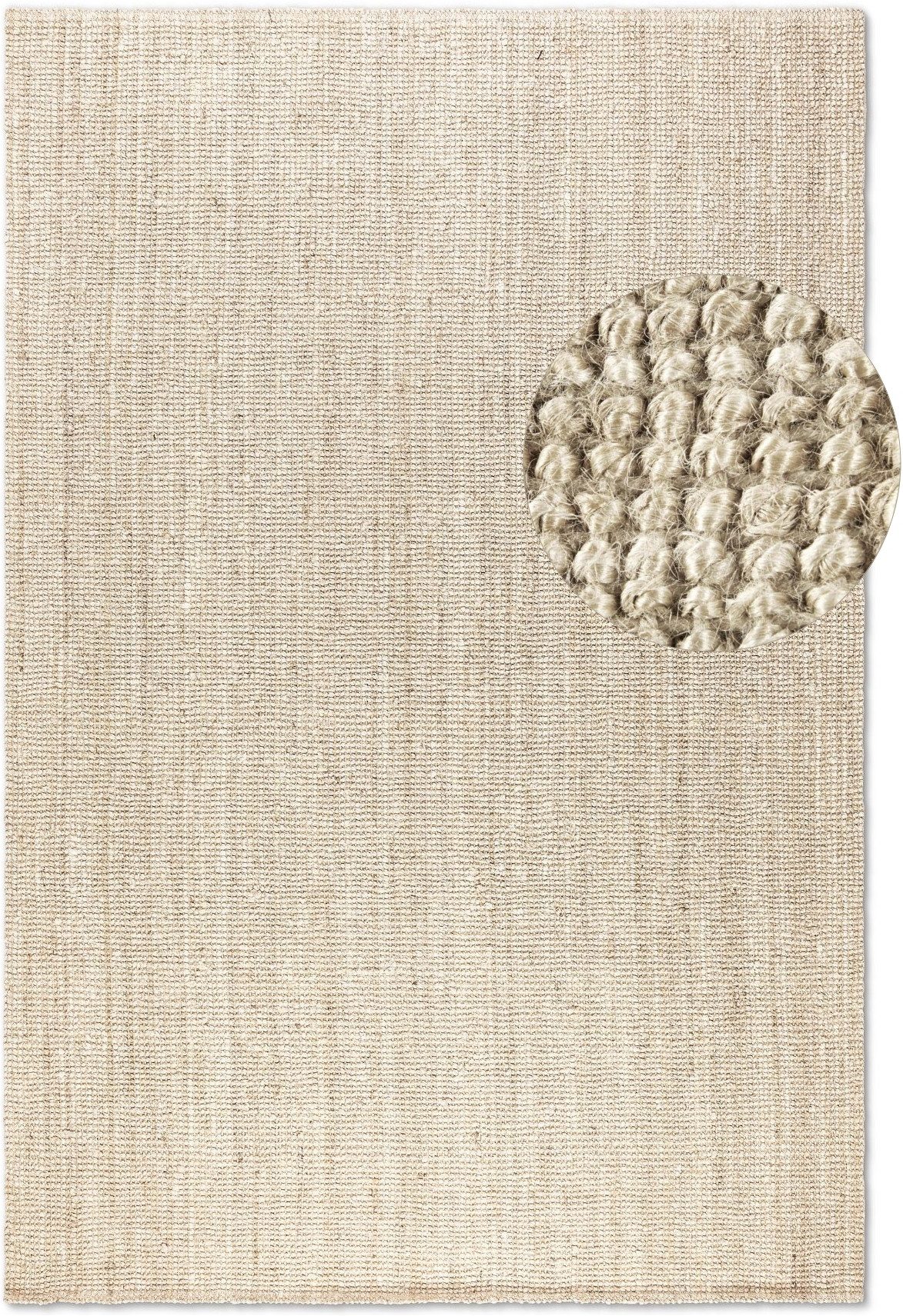 HANSE Home Teppich Jaipur Juteteppich, als Läufer und in Rund, rechteckig, Höhe: 10 mm, 100% Naturfaser, Wohnzimmer, Esszimmer, Schlafzimmer, GRS