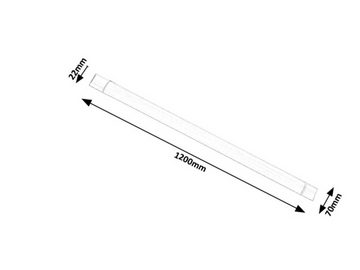 Rabalux LED Arbeitsleuchte "Batten Light-Batten Light" Kunststoff, weiß, 40W, neutralweiß, 3200lm, neutralweiß