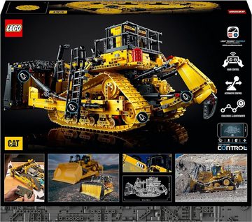LEGO® Konstruktionsspielsteine Bulldozer Cat D11 Schubraupe Schürfraupe Kettendozer, (3854 St), Baufahrzeug Appgesteuert, ferngesteuert