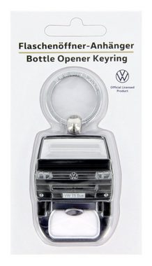 VW Collection by BRISA Schlüsselanhänger Volkswagen Schlüsselring mit Flaschenöffner im T5 Bulli Bus Design, Emailliert