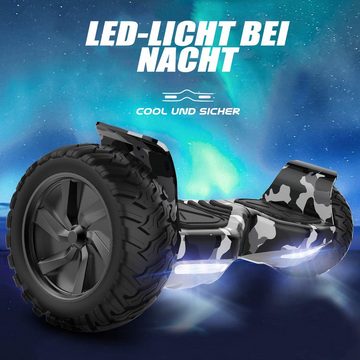 CITYSPORTS Balance Scooter, Hoverboard offroad mit LED bluetooth Geschenk