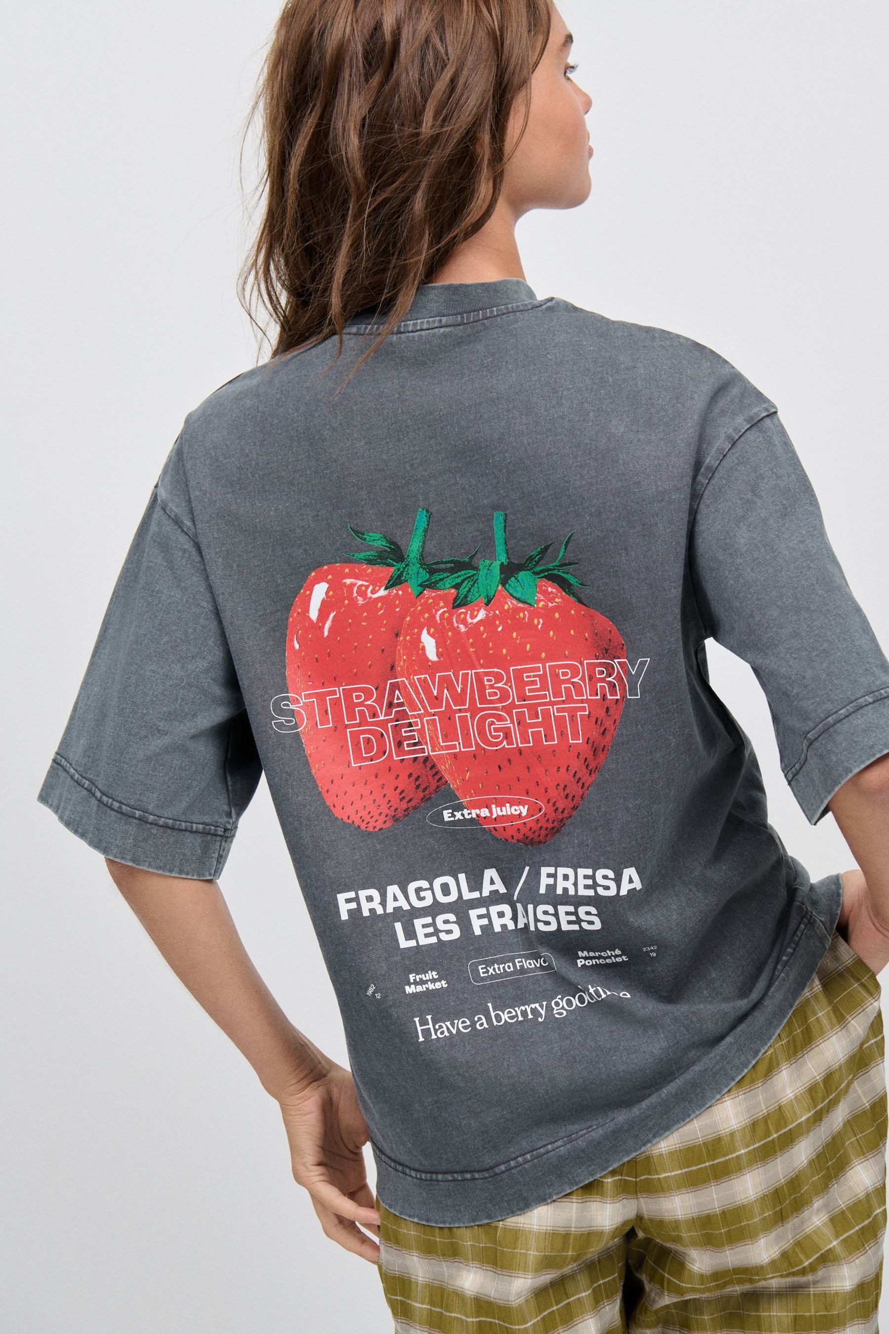 Next T-Shirt Oversize-T-Shirt mit Erdbeer-Grafik aus Baumwolle (1-tlg) günstig online kaufen