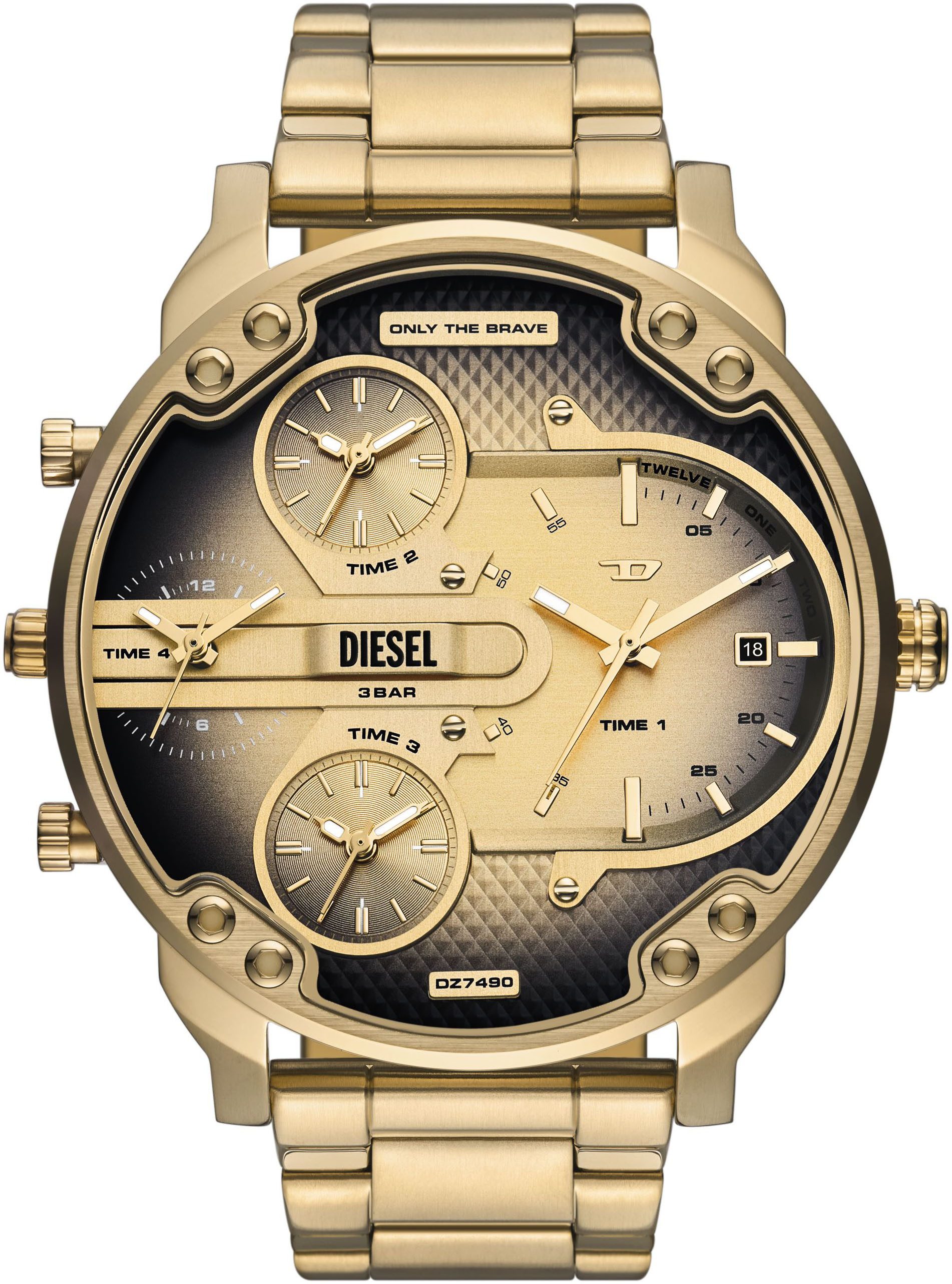 Diesel Quarzuhr MR. DADDY SLIM DZ7490, Armbanduhr, Herrenuhr, Edelstahlarmb günstig online kaufen