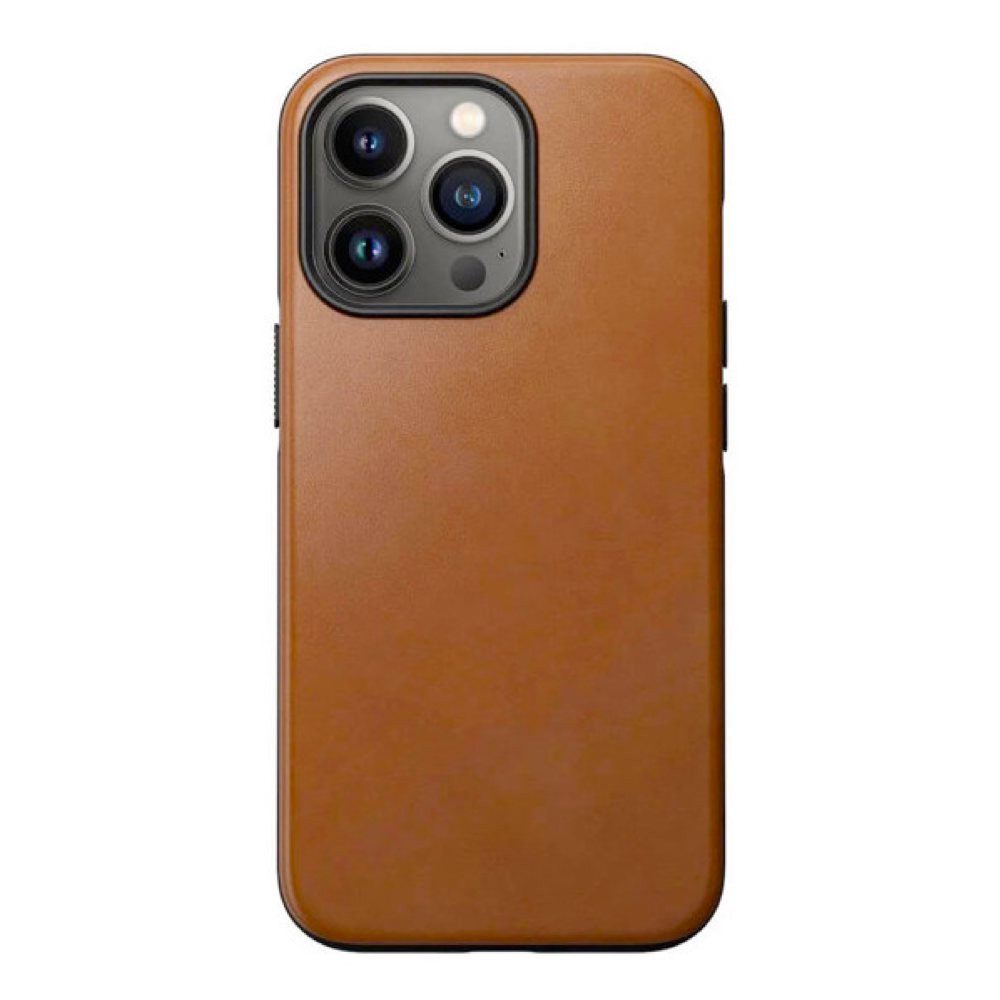 Nomad Smartphone-Hülle Modern Leather Case, für iPhone 14 Plus, English Tan