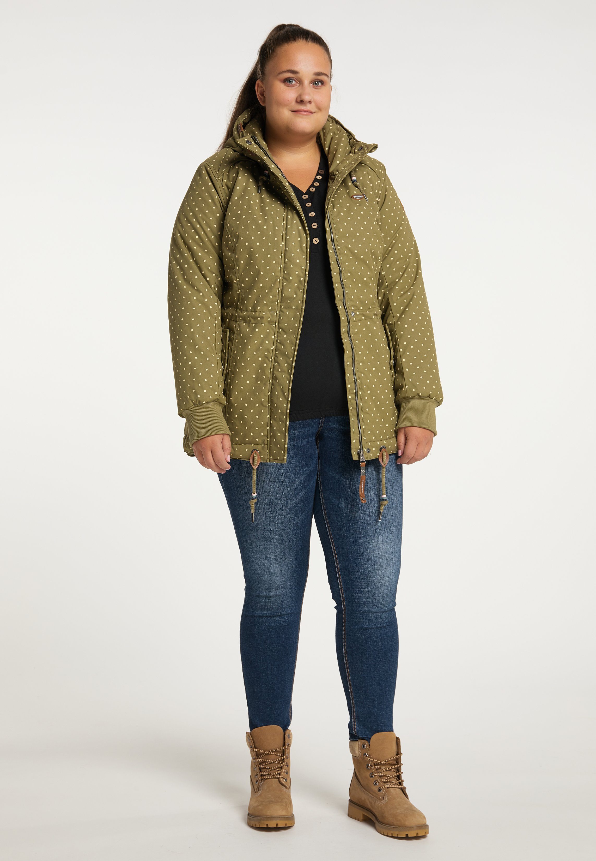 Ragwear Allwetterjacke DANKA DOTS PLUS Nachhaltige & Vegane Mode LIGHT OLIVE