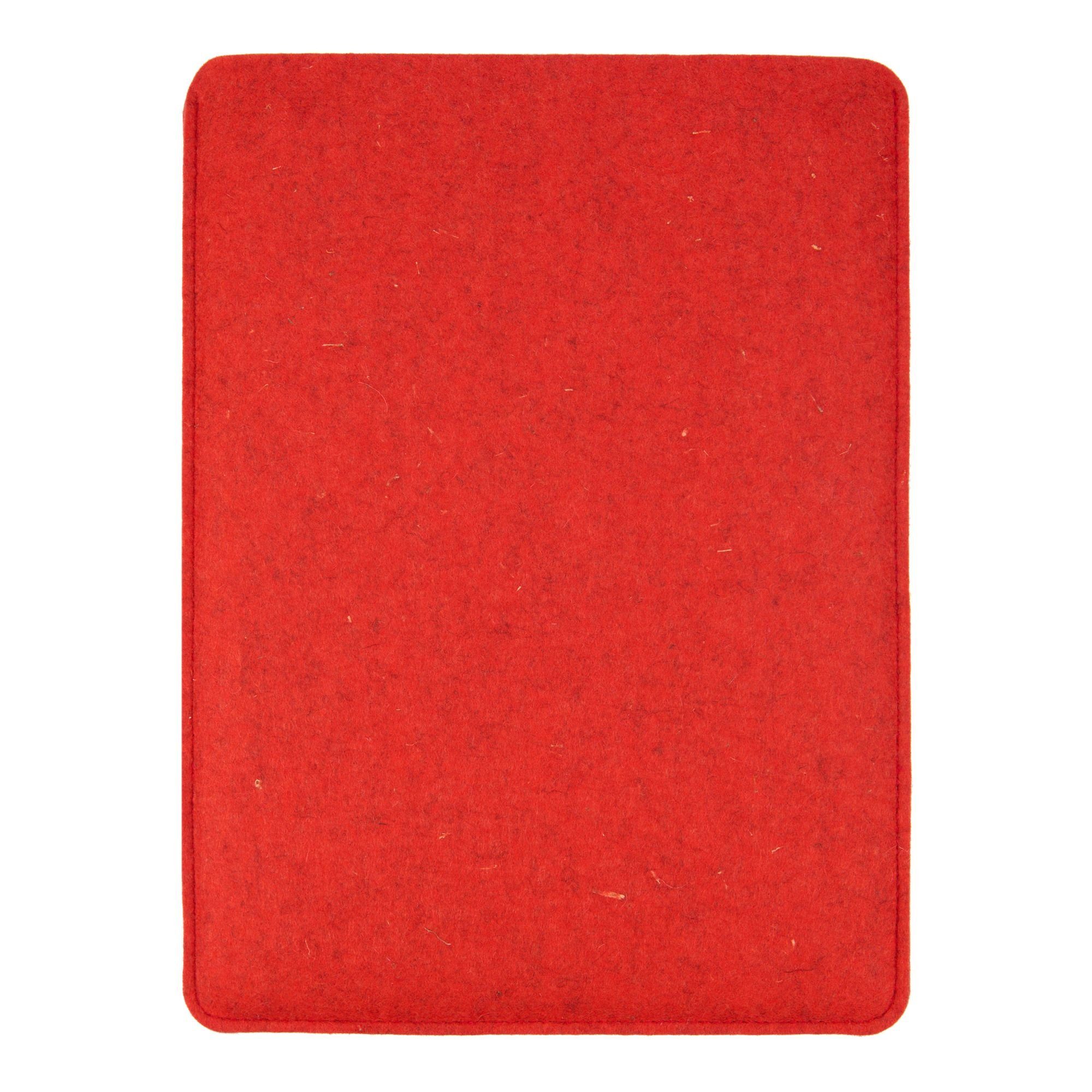 Tasche Schurwolle, Made 16" Laptoptasche Case, für (M1/M2) 100% Germany MacBook Apple CoverKingz Filz Hülle Rot in Pro Handmade