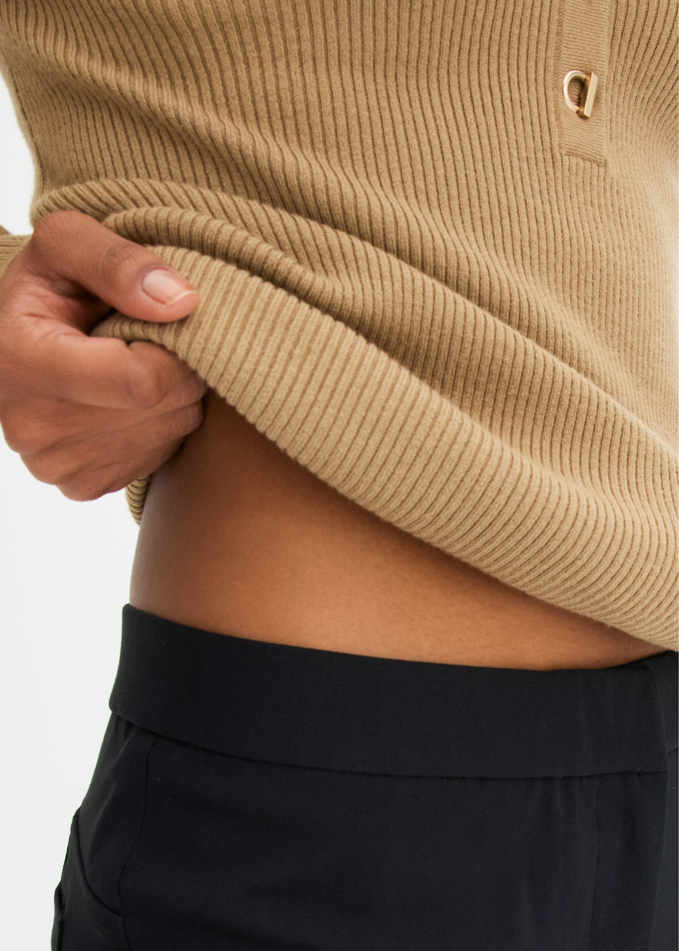 bonprix Stretch-Hose aus Polyester und Viskose, mit Elasthan-Anteil, Regular Fit