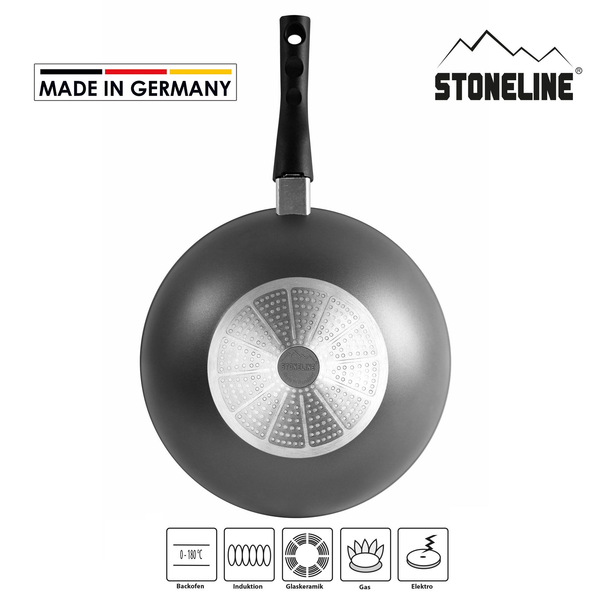 STONELINE Wok, Glas (3-tlg)