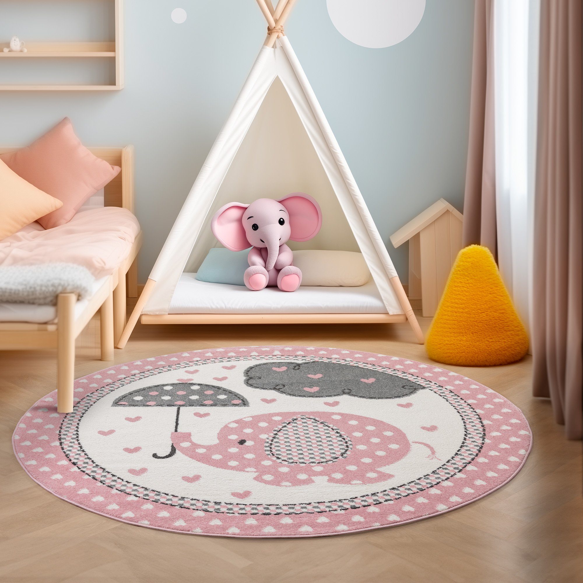 SIMPEX24 Teppich Elefant Design, Läufer, Höhe: günstig online kaufen