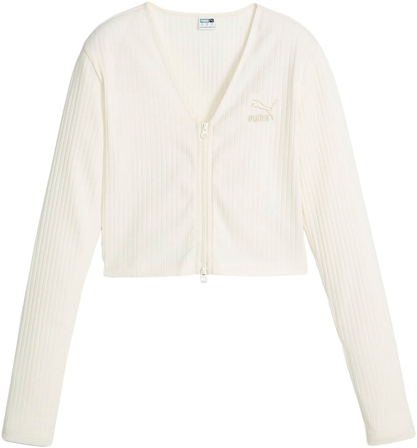 PUMA Langarmshirt CLASSICS RIBBED LONG SLEEVE V-NECK SHIRT no color | V-Shirts